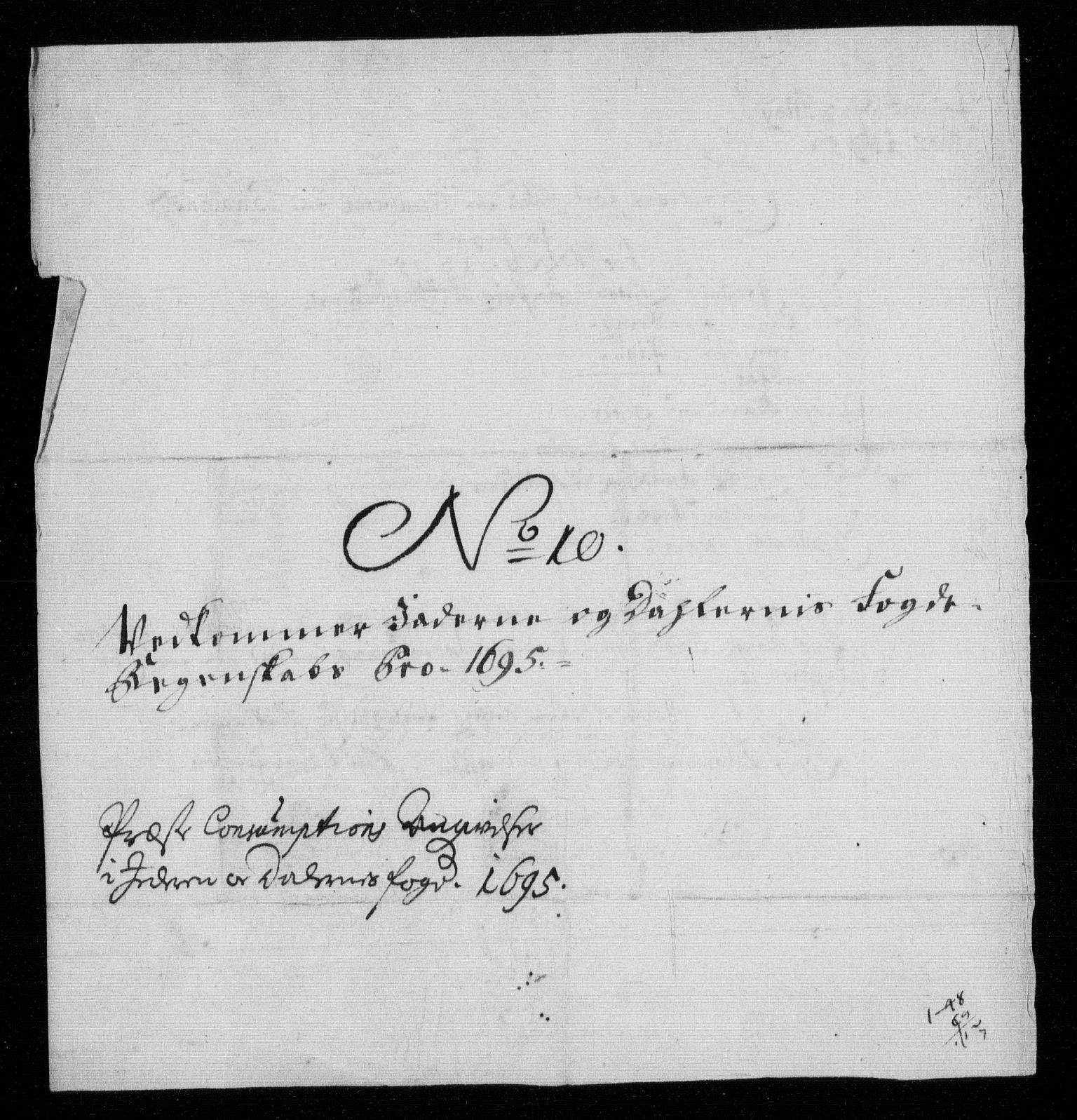 Rentekammeret inntil 1814, Reviderte regnskaper, Fogderegnskap, AV/RA-EA-4092/R46/L2728: Fogderegnskap Jæren og Dalane, 1694-1696, p. 283