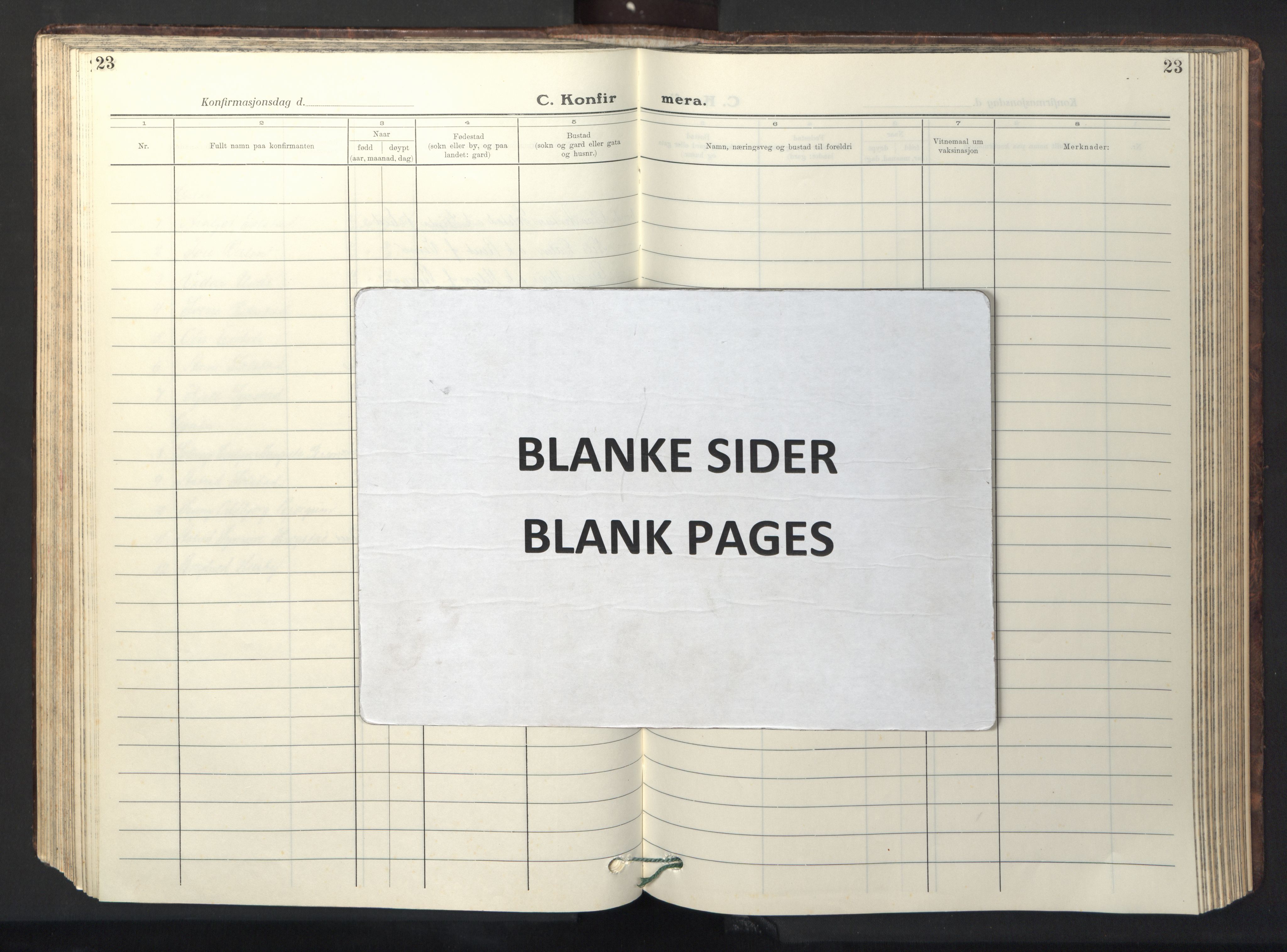 Ministerialprotokoller, klokkerbøker og fødselsregistre - Sør-Trøndelag, SAT/A-1456/667/L0799: Parish register (copy) no. 667C04, 1929-1950, p. 23