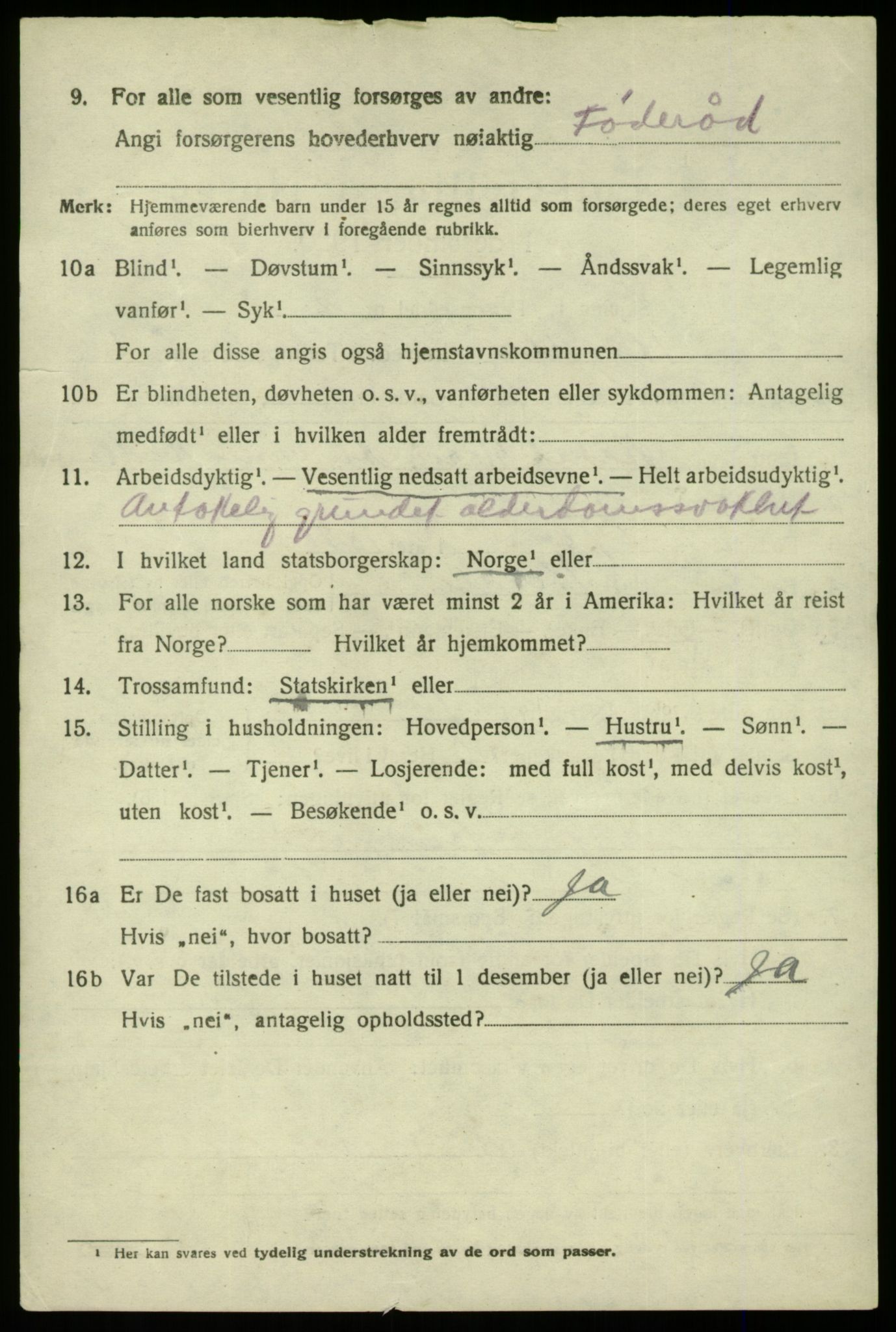 SAB, 1920 census for Herdla, 1920, p. 4868