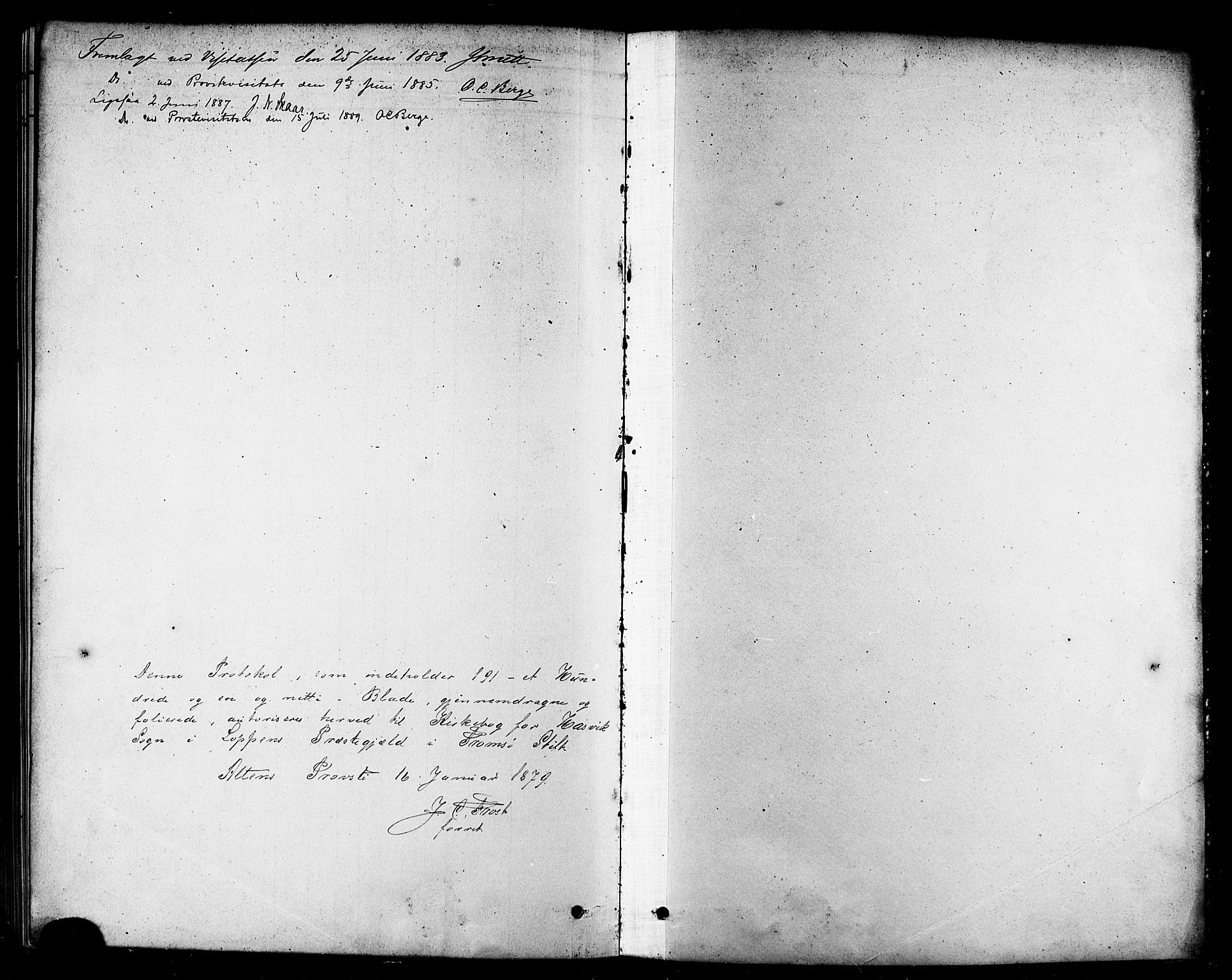Loppa sokneprestkontor, SATØ/S-1339/H/Ha/L0007kirke: Parish register (official) no. 7, 1879-1889