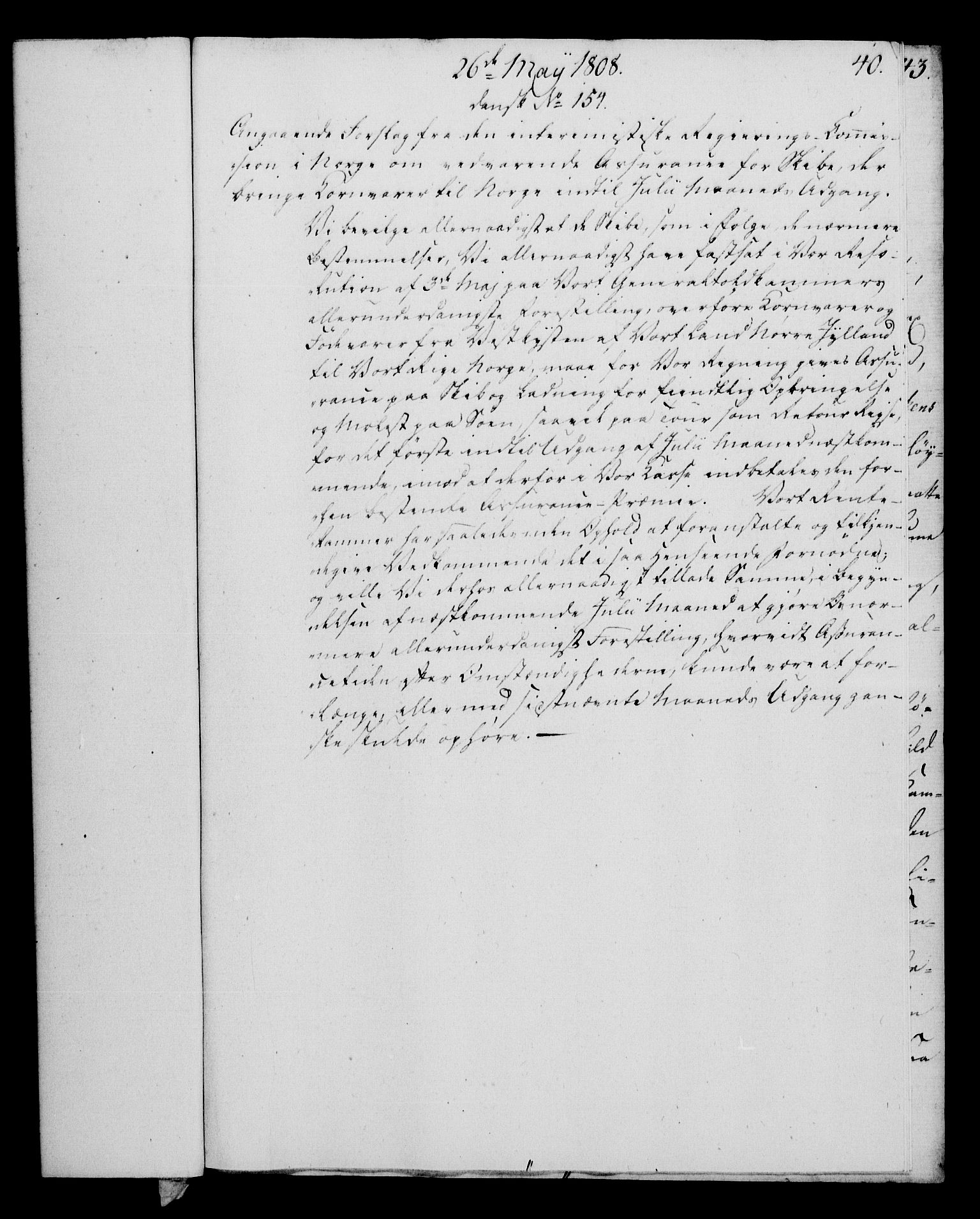 Rentekammeret, Kammerkanselliet, RA/EA-3111/G/Gf/Gfa/L0090: Norsk relasjons- og resolusjonsprotokoll (merket RK 52.90), 1808, p. 226