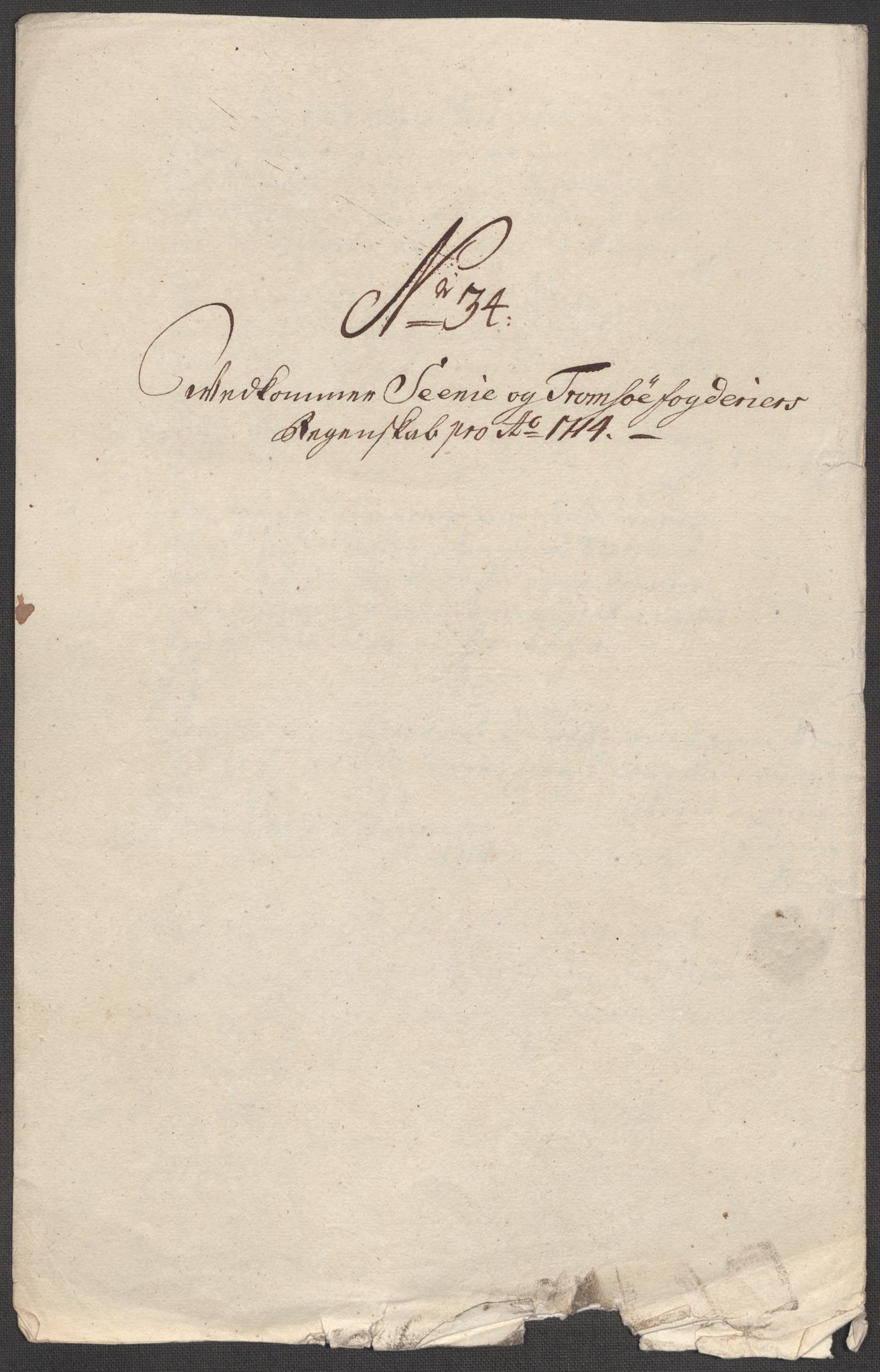 Rentekammeret inntil 1814, Reviderte regnskaper, Fogderegnskap, RA/EA-4092/R68/L4760: Fogderegnskap Senja og Troms, 1714, p. 226