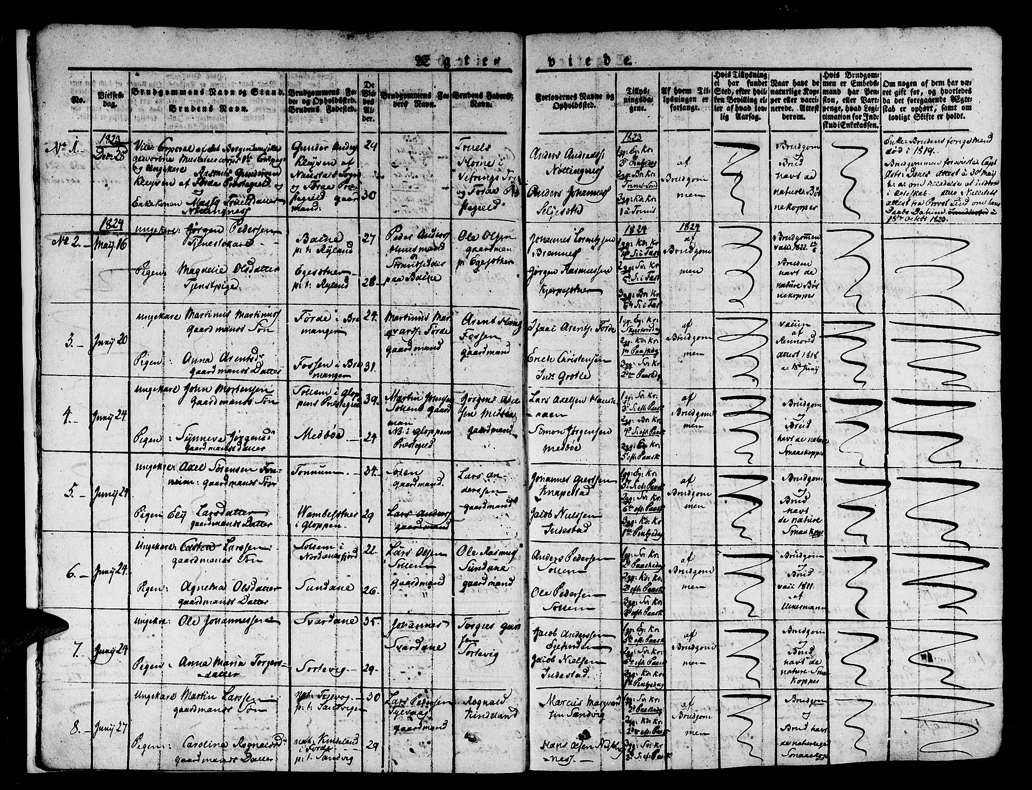 Kinn sokneprestembete, SAB/A-80801/H/Haa/Haaa/L0004/0002: Parish register (official) no. A 4II, 1822-1840, p. 9