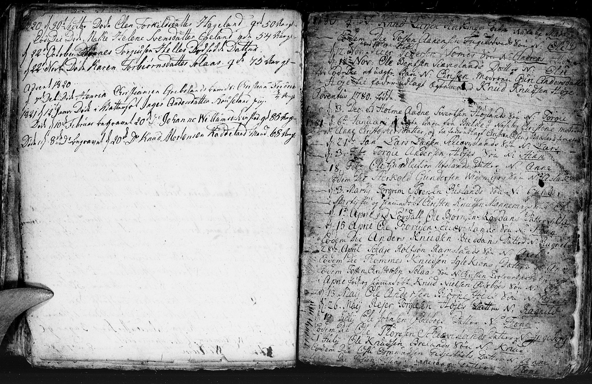 Holum sokneprestkontor, AV/SAK-1111-0022/F/Fb/Fba/L0001: Parish register (copy) no. B 1 /1, 1770-1820, p. 94