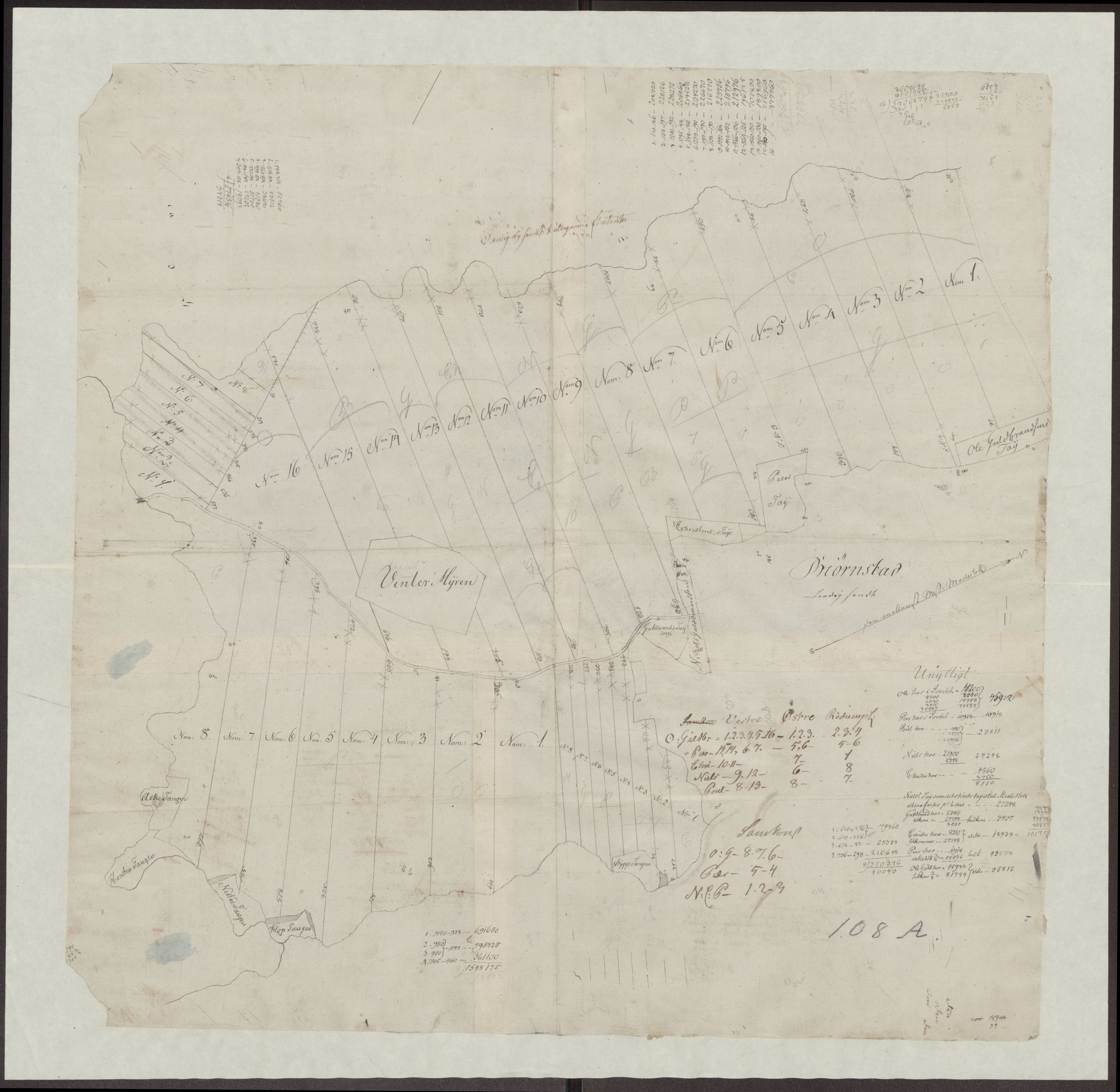 Kartsamlingen - Statsarkivet i Hamar, AV/SAH-KART-001/F/Fa/L0001: Kart, 1629-1992, p. 124