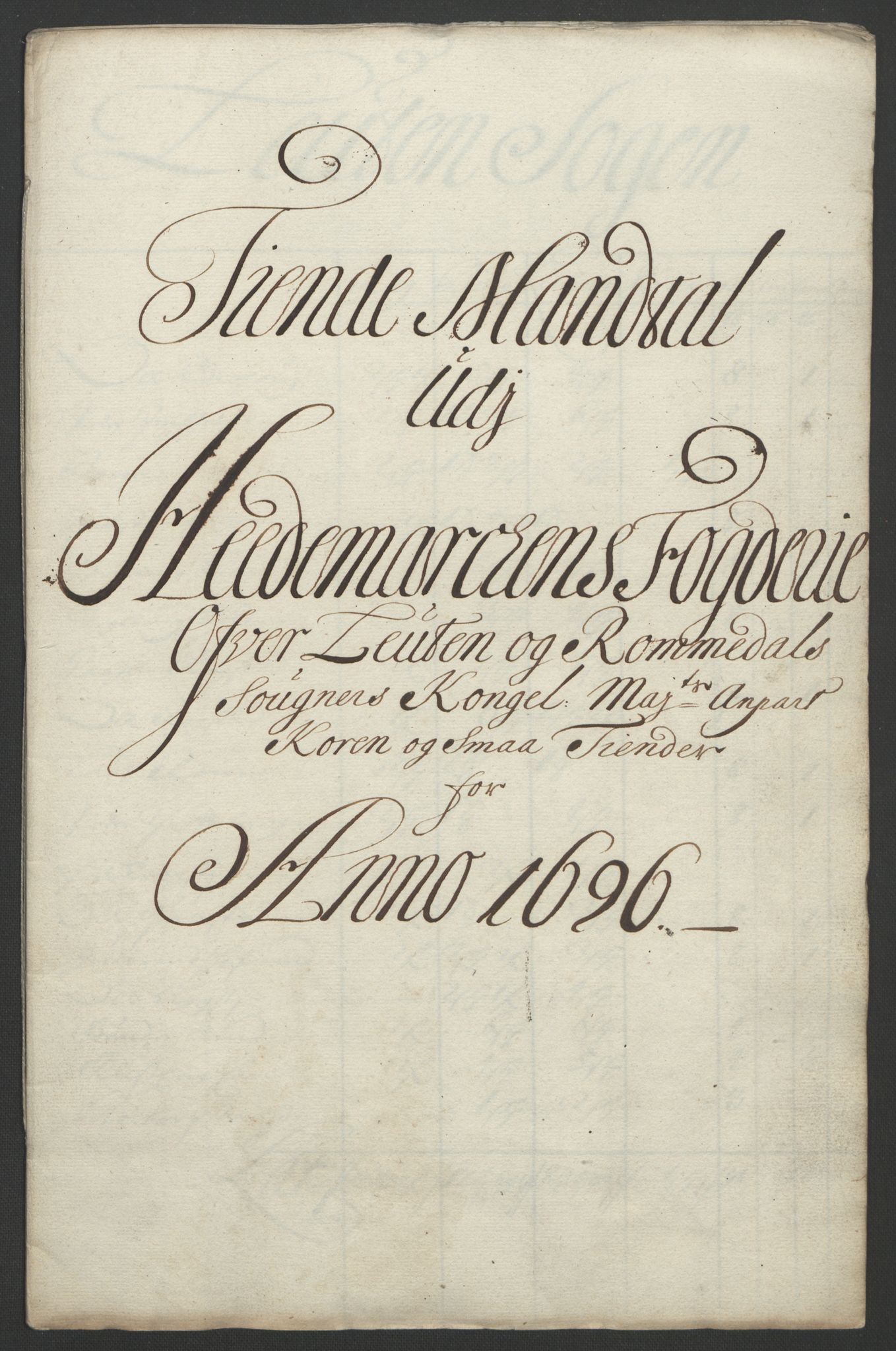 Rentekammeret inntil 1814, Reviderte regnskaper, Fogderegnskap, RA/EA-4092/R16/L1036: Fogderegnskap Hedmark, 1695-1696, p. 306