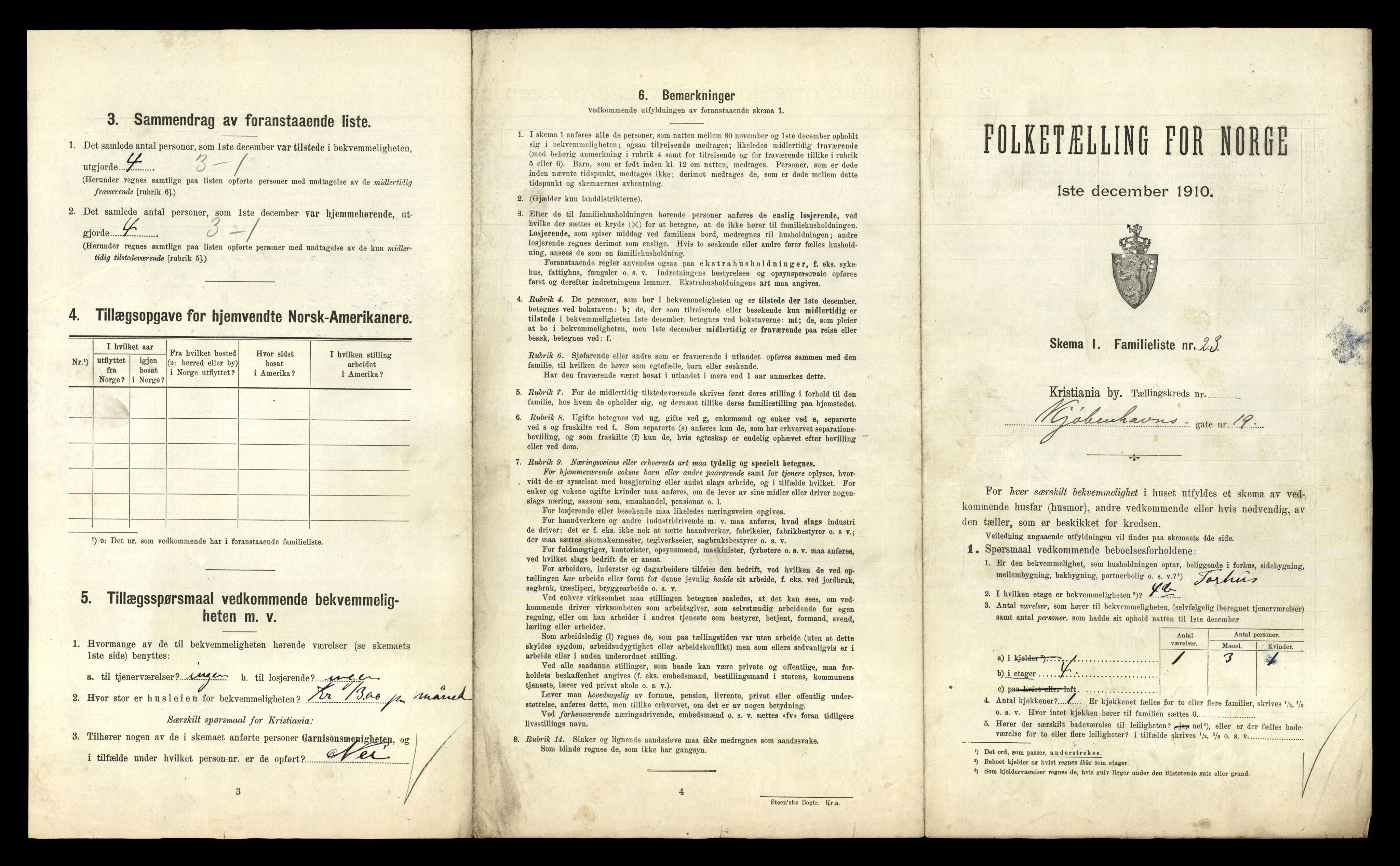 RA, 1910 census for Kristiania, 1910, p. 50401