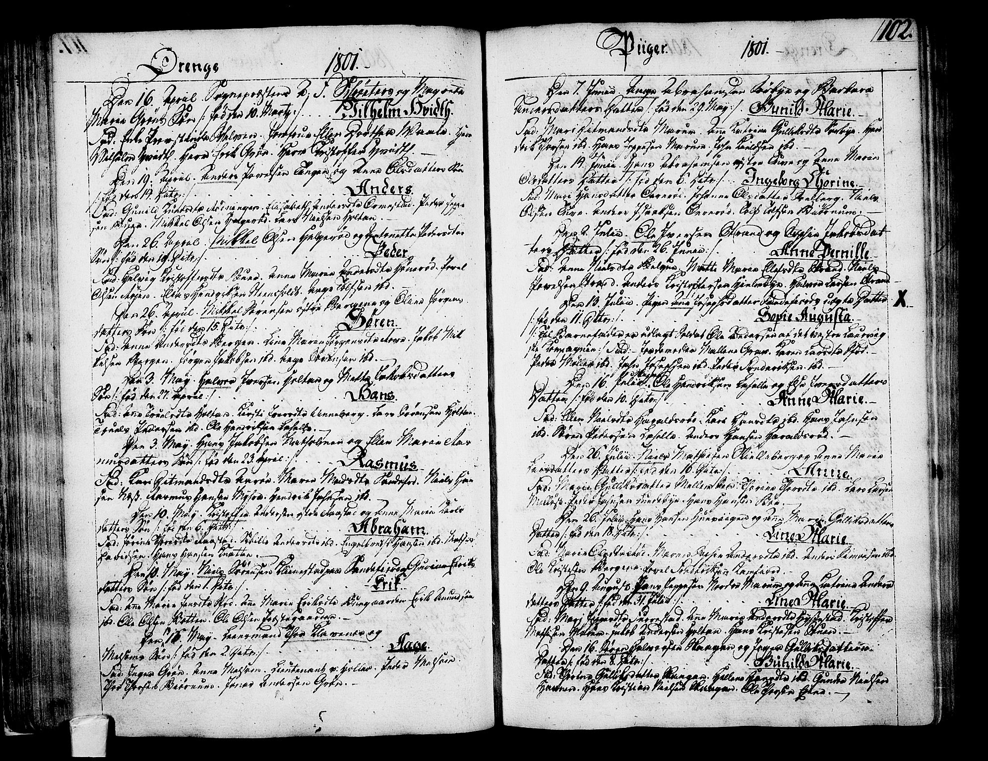 Sandar kirkebøker, SAKO/A-243/F/Fa/L0003: Parish register (official) no. 3, 1789-1814, p. 102