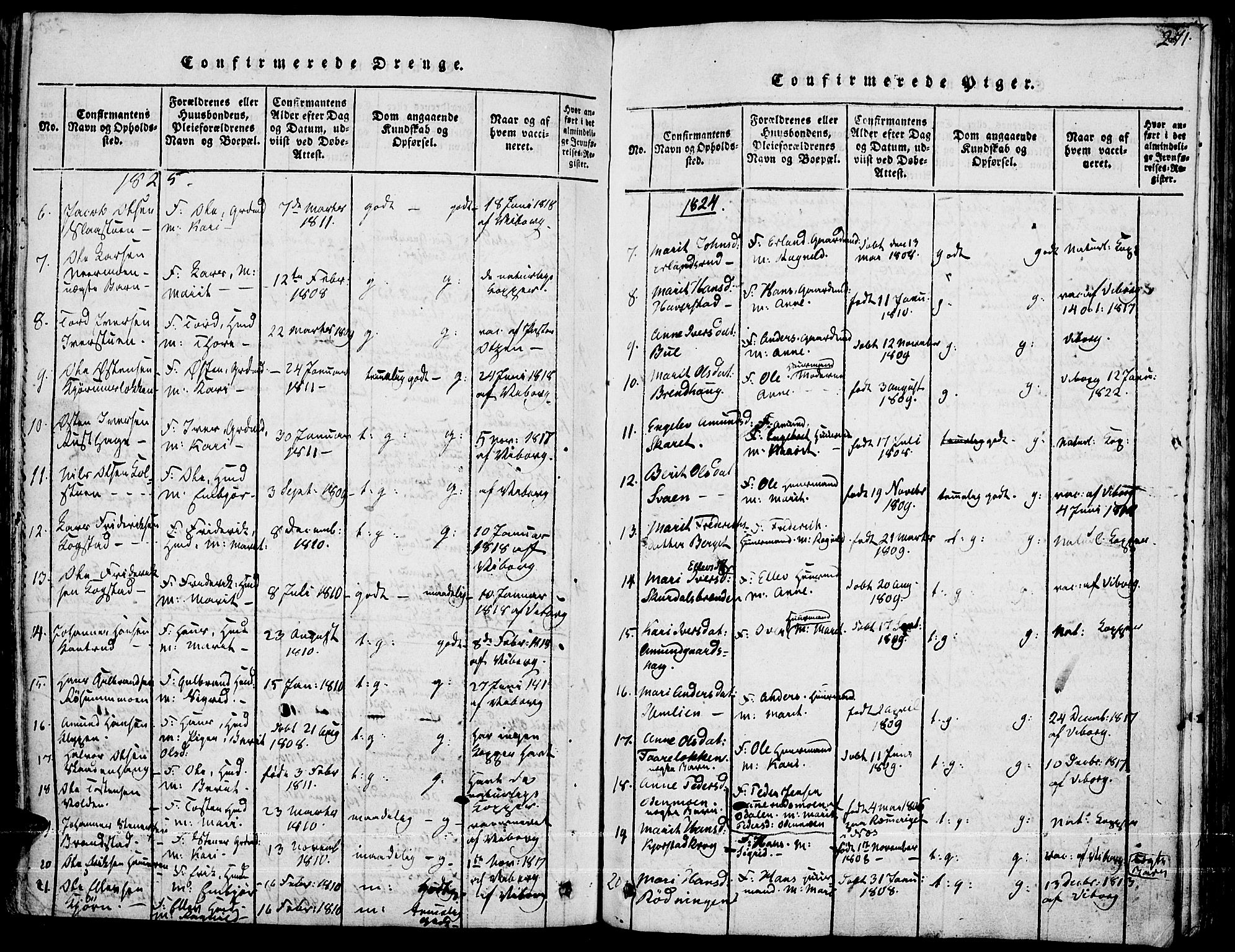 Fron prestekontor, SAH/PREST-078/H/Ha/Haa/L0002: Parish register (official) no. 2, 1816-1827, p. 271