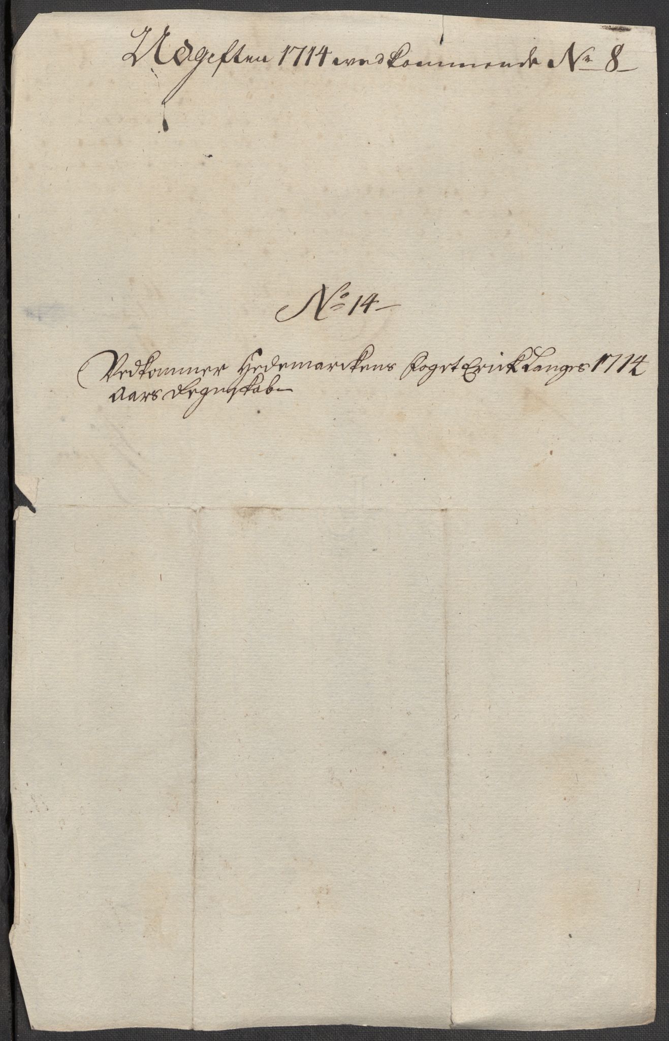 Rentekammeret inntil 1814, Reviderte regnskaper, Fogderegnskap, RA/EA-4092/R16/L1051: Fogderegnskap Hedmark, 1714, p. 311