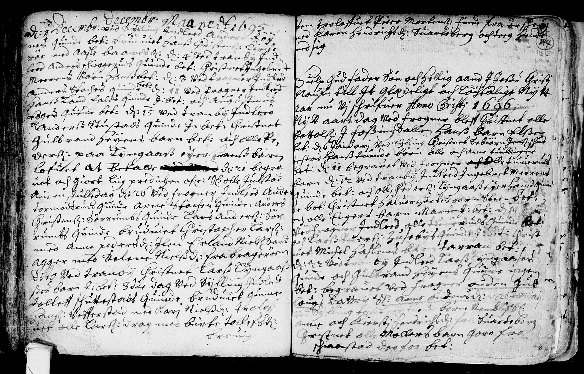 Lier kirkebøker, SAKO/A-230/F/Fa/L0001: Parish register (official) no. I 1, 1672-1701, p. 147