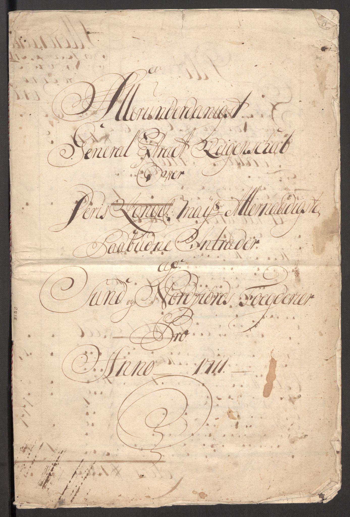 Rentekammeret inntil 1814, Reviderte regnskaper, Fogderegnskap, RA/EA-4092/R53/L3433: Fogderegnskap Sunn- og Nordfjord, 1710-1711, p. 195
