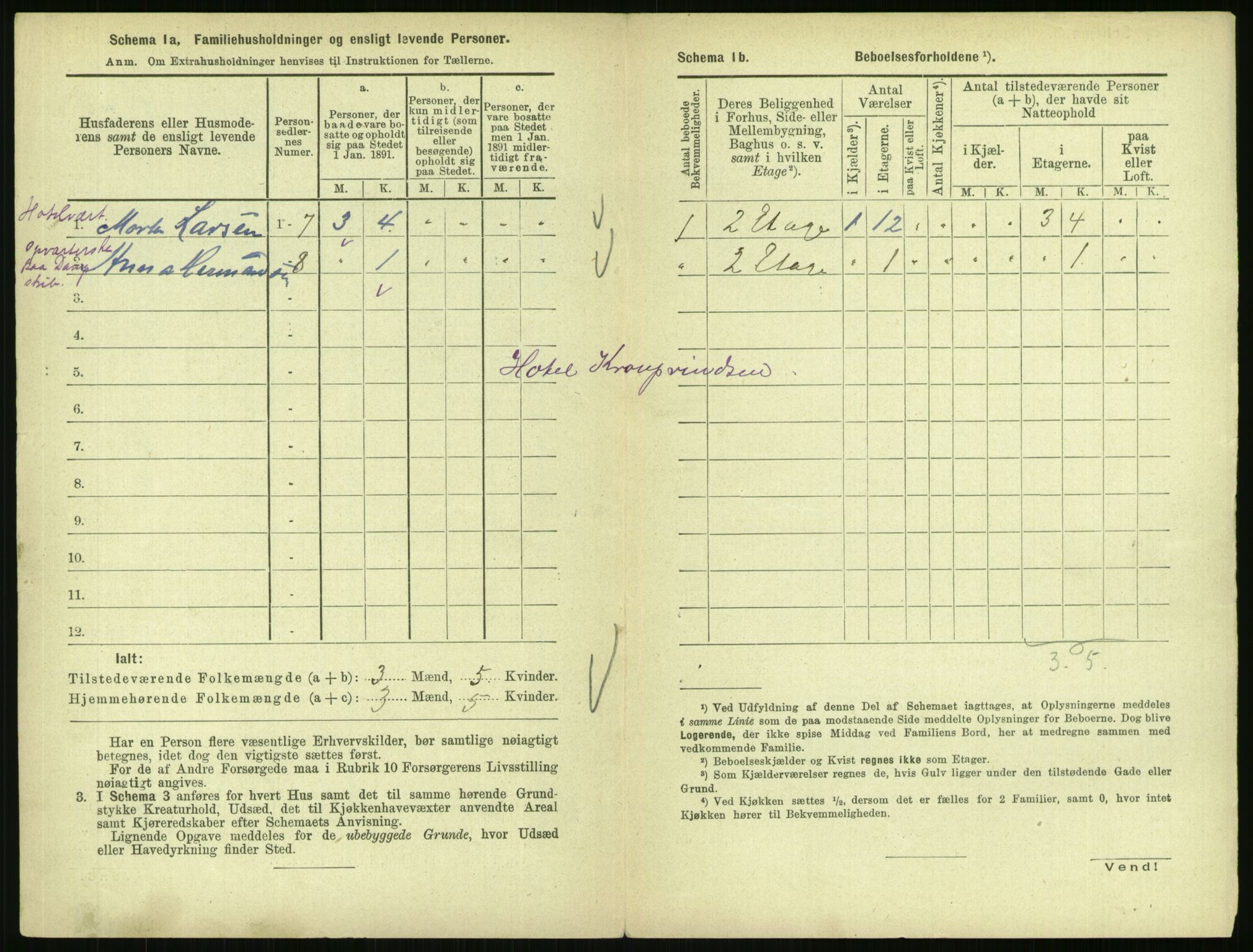 RA, 1891 census for 0301 Kristiania, 1891, p. 535