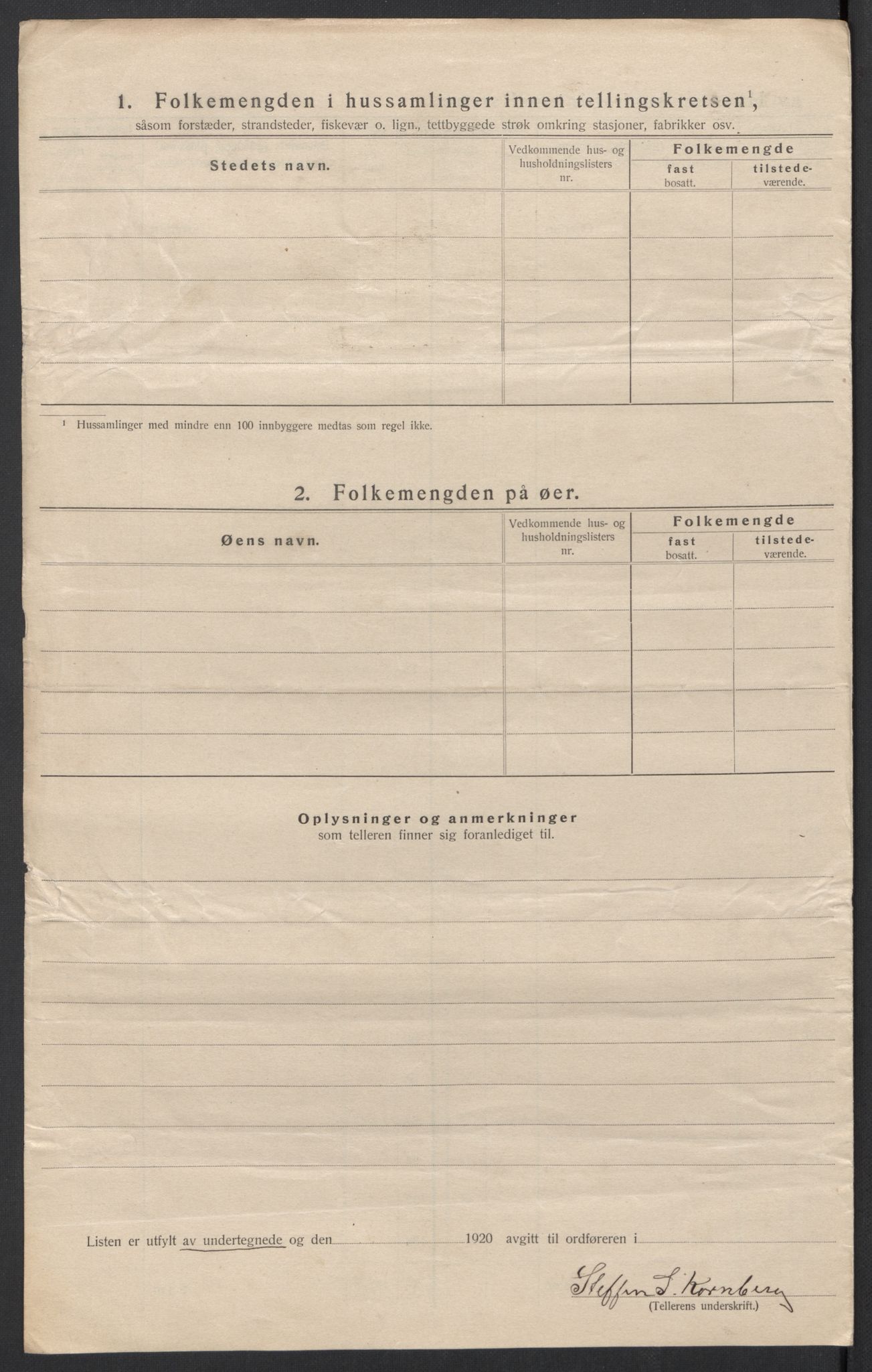 SAT, 1920 census for Volda, 1920, p. 74