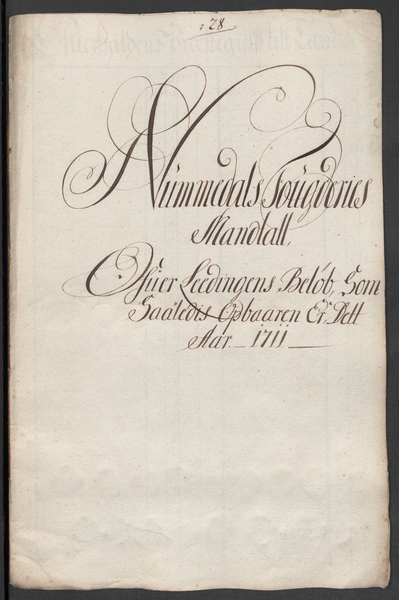 Rentekammeret inntil 1814, Reviderte regnskaper, Fogderegnskap, RA/EA-4092/R64/L4432: Fogderegnskap Namdal, 1711, p. 175