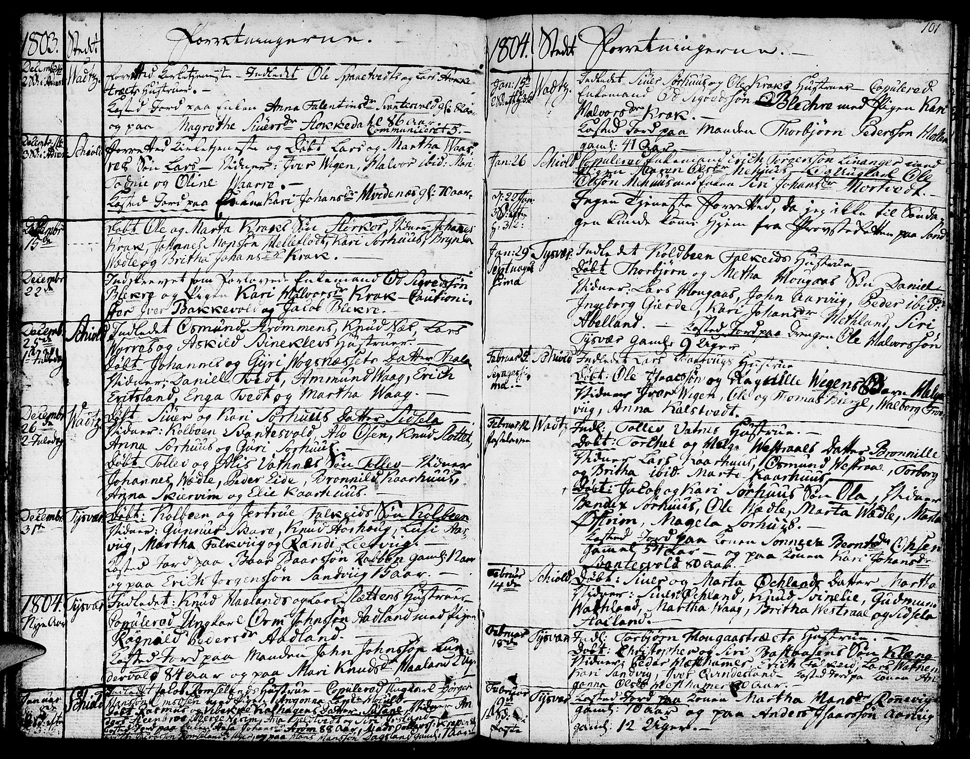 Skjold sokneprestkontor, AV/SAST-A-101847/H/Ha/Haa/L0002: Parish register (official) no. A 2, 1786-1815, p. 101