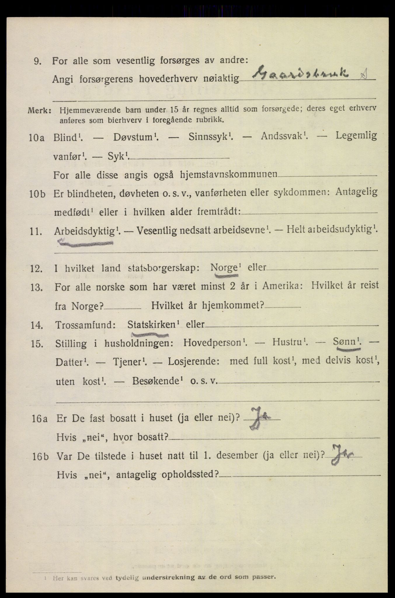SAH, 1920 census for Østre Toten, 1920, p. 11137