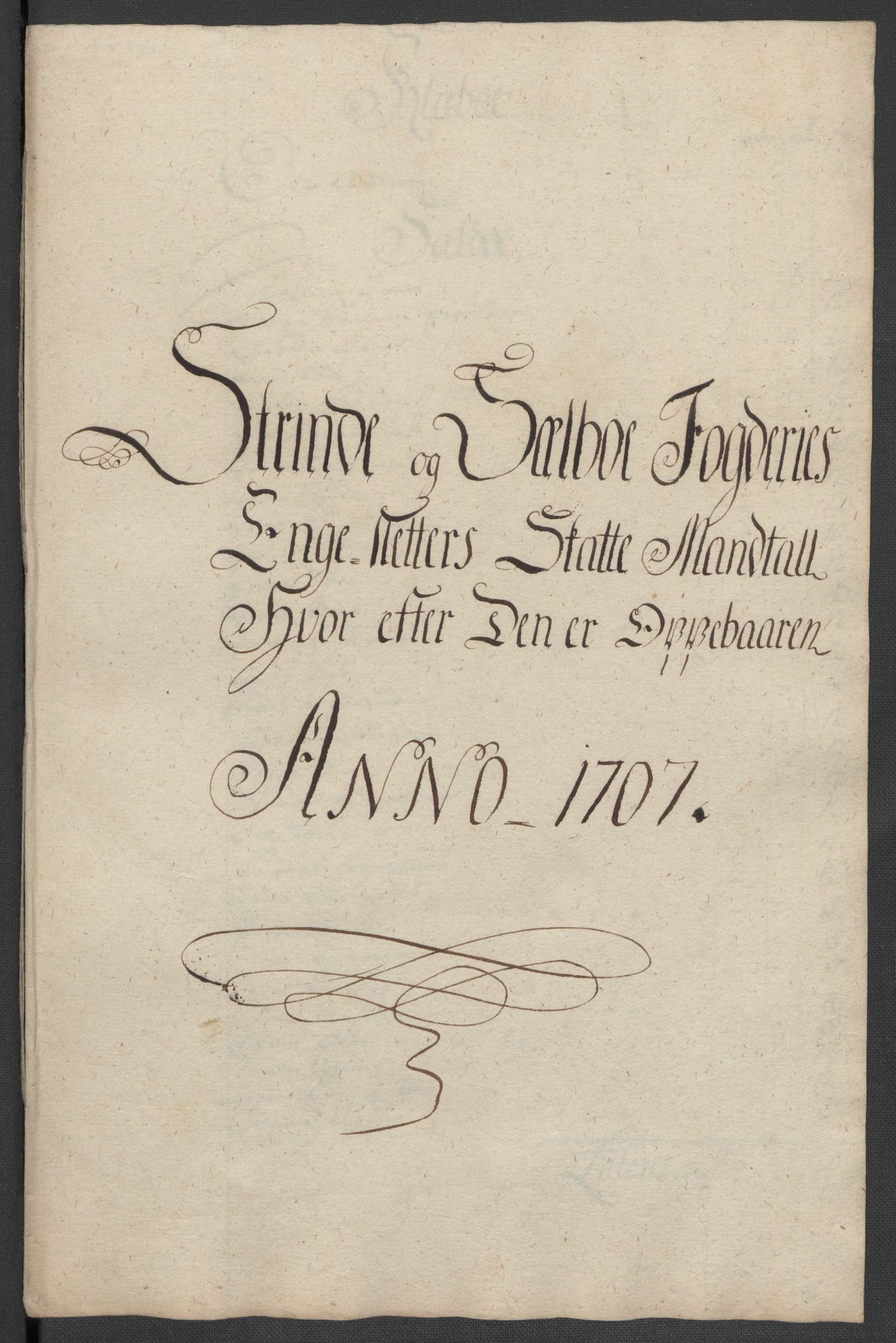 Rentekammeret inntil 1814, Reviderte regnskaper, Fogderegnskap, AV/RA-EA-4092/R61/L4110: Fogderegnskap Strinda og Selbu, 1707-1708, p. 112