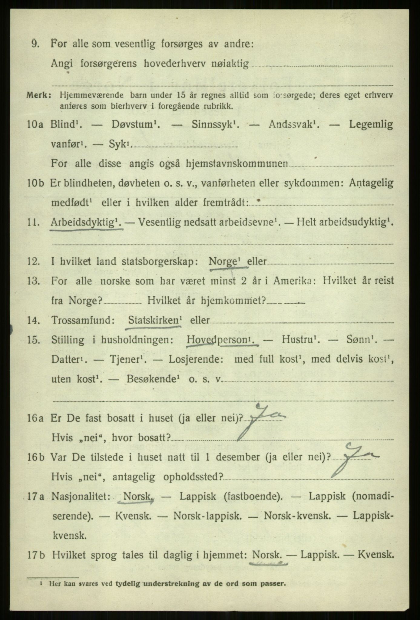 SATØ, 1920 census for Målselv, 1920, p. 9446