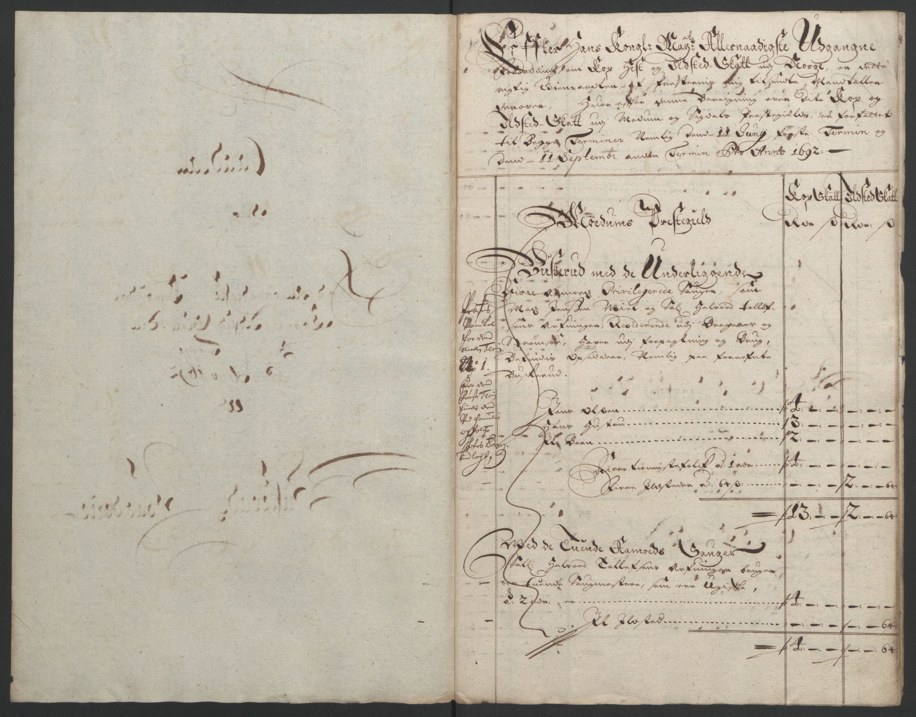 Rentekammeret inntil 1814, Reviderte regnskaper, Fogderegnskap, RA/EA-4092/R25/L1681: Fogderegnskap Buskerud, 1691-1692, p. 475