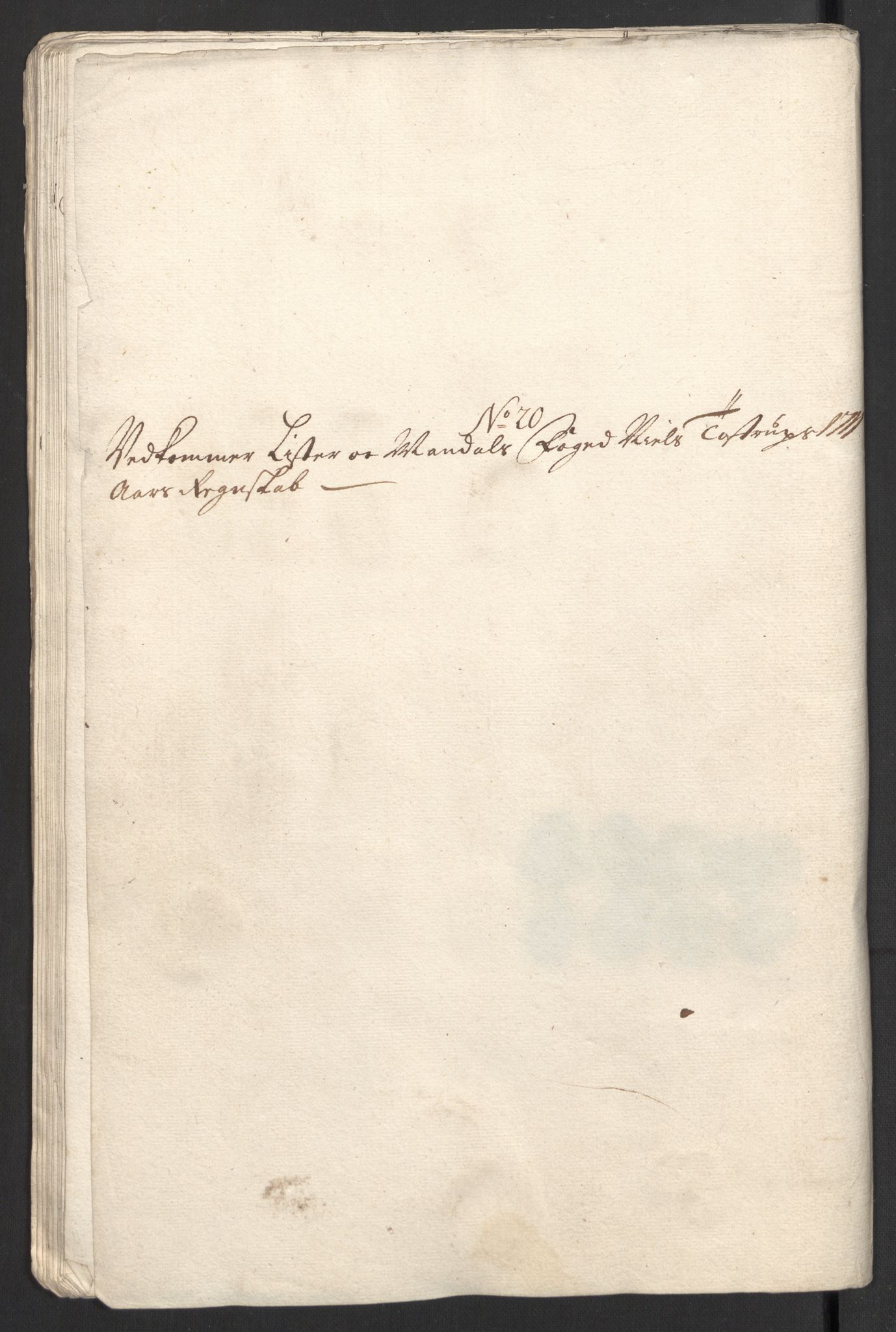 Rentekammeret inntil 1814, Reviderte regnskaper, Fogderegnskap, RA/EA-4092/R43/L2554: Fogderegnskap Lista og Mandal, 1711, p. 201