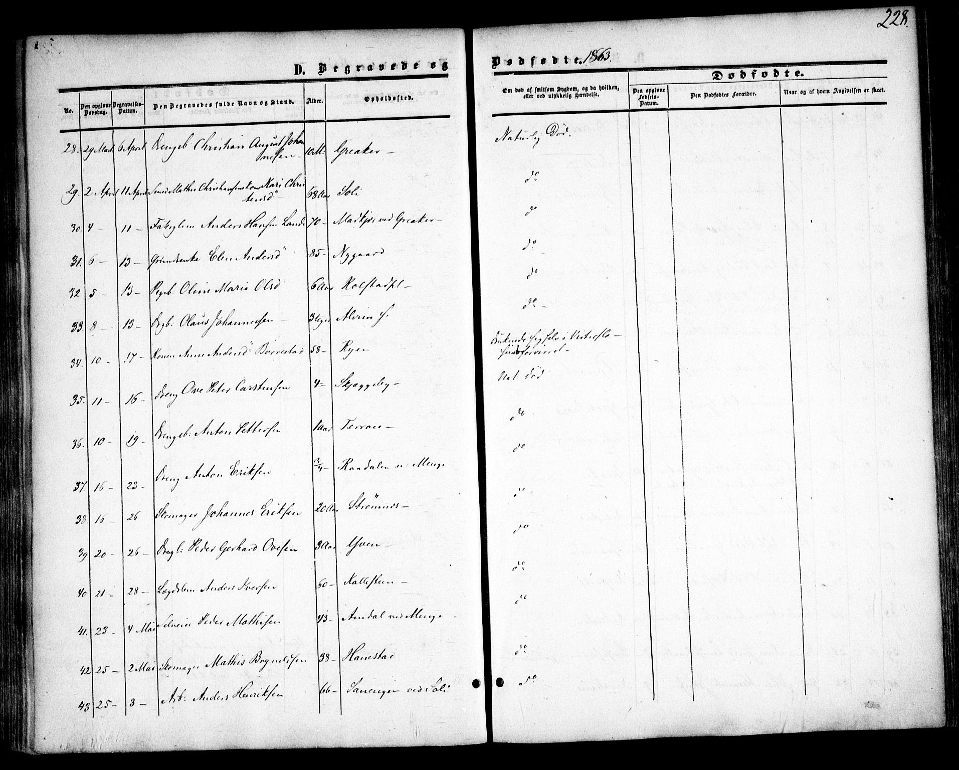 Tune prestekontor Kirkebøker, AV/SAO-A-2007/F/Fa/L0013: Parish register (official) no. 13, 1859-1863, p. 228