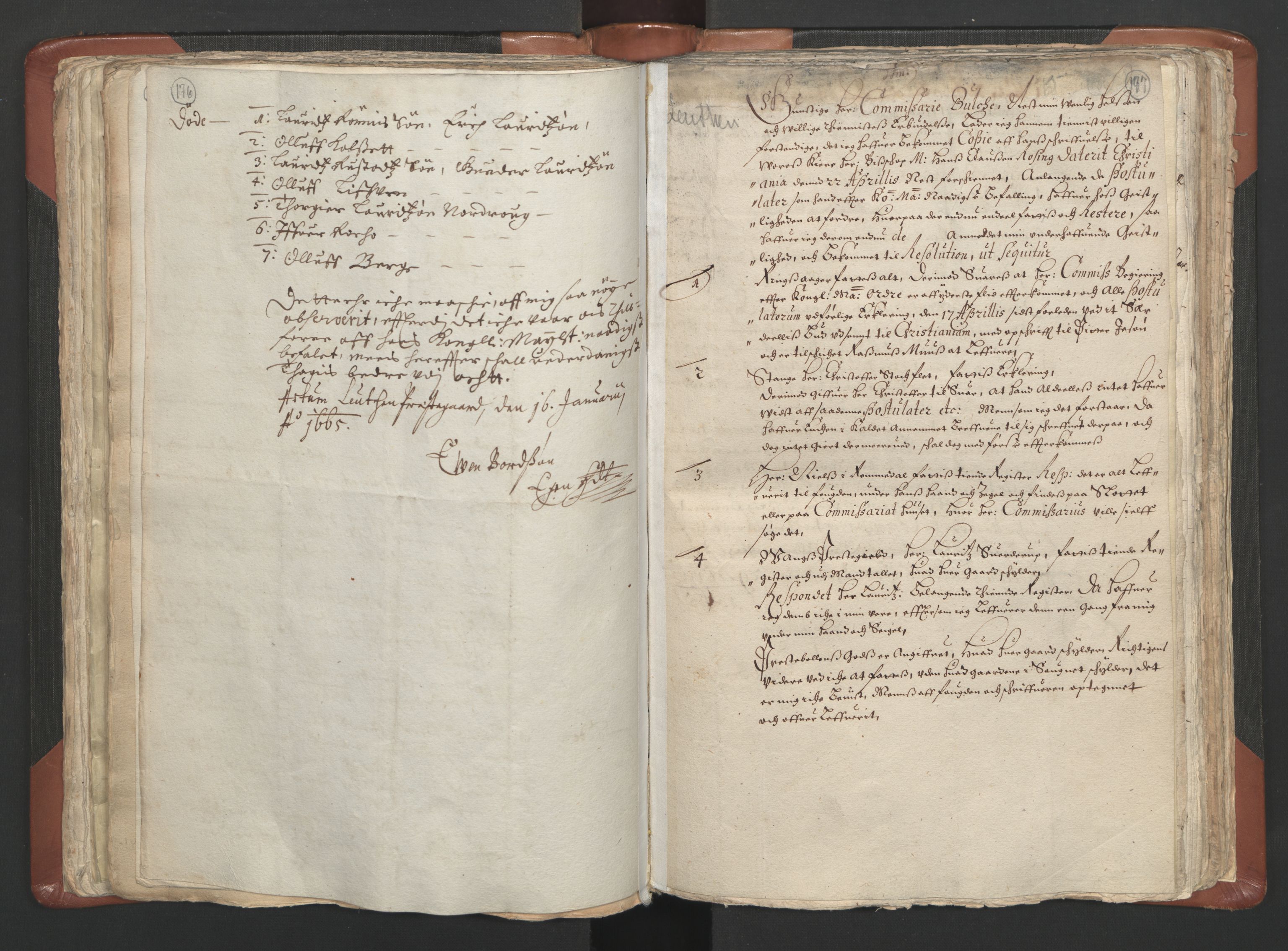 RA, Vicar's Census 1664-1666, no. 5: Hedmark deanery, 1664-1666, p. 176-177