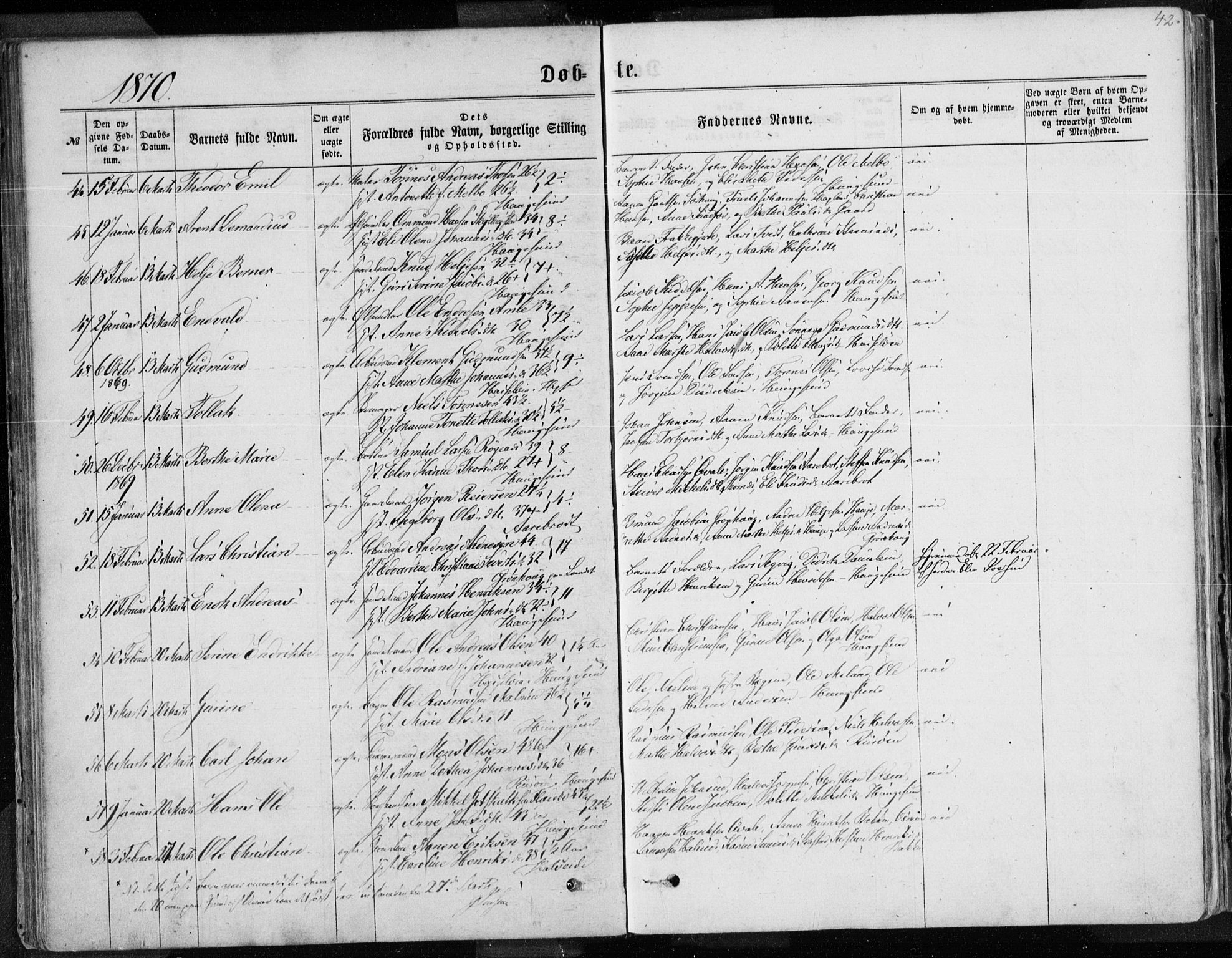 Torvastad sokneprestkontor, SAST/A -101857/H/Ha/Haa/L0012: Parish register (official) no. A 12.1, 1867-1877, p. 42