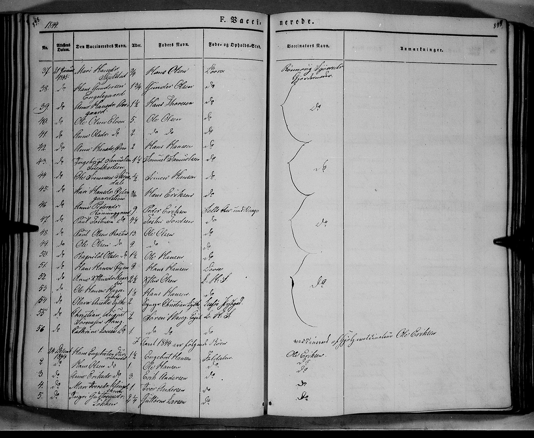 Lesja prestekontor, AV/SAH-PREST-068/H/Ha/Haa/L0006: Parish register (official) no. 6B, 1843-1854, p. 898-899