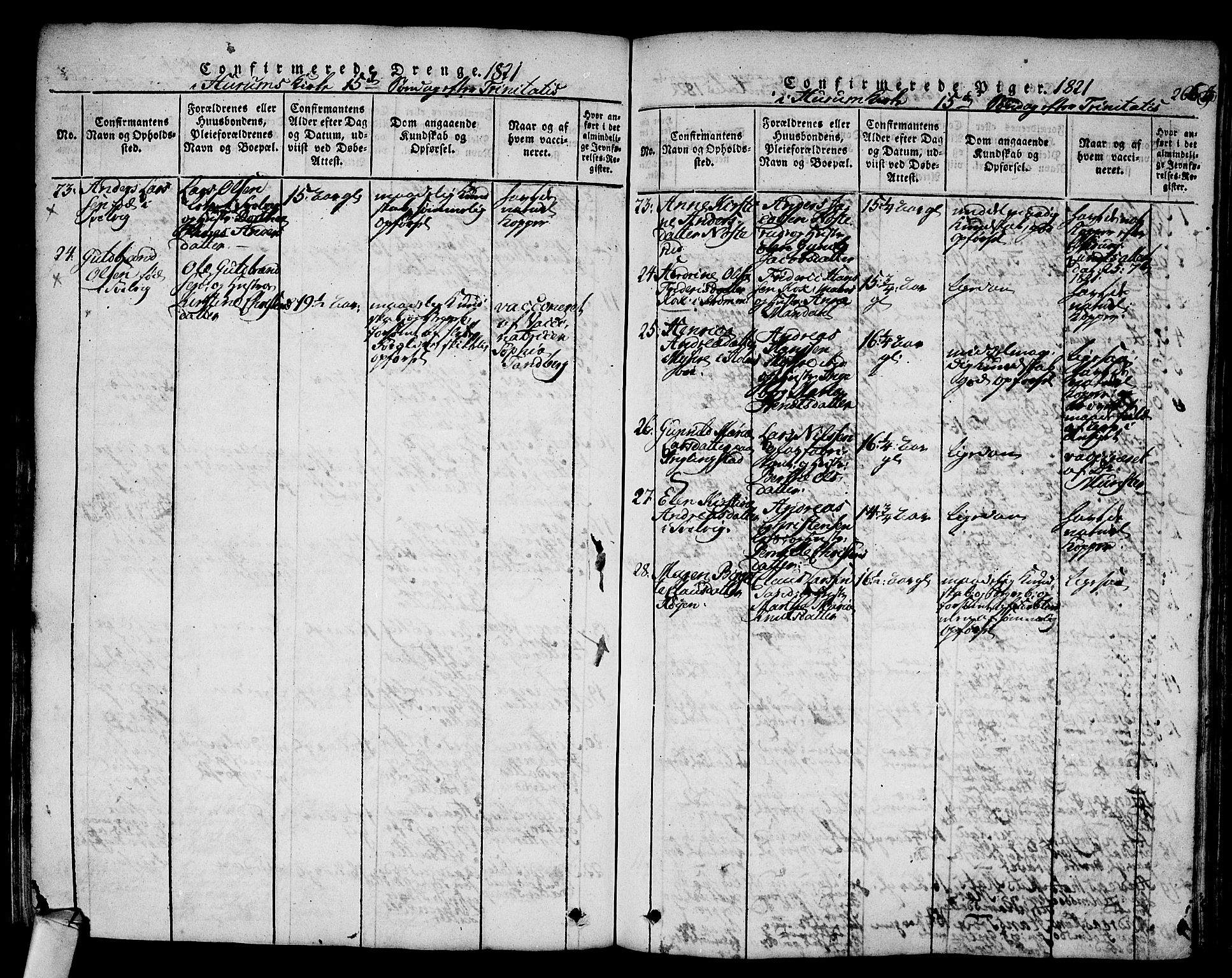 Hurum kirkebøker, AV/SAKO-A-229/F/Fa/L0009: Parish register (official) no. 9, 1816-1826, p. 266