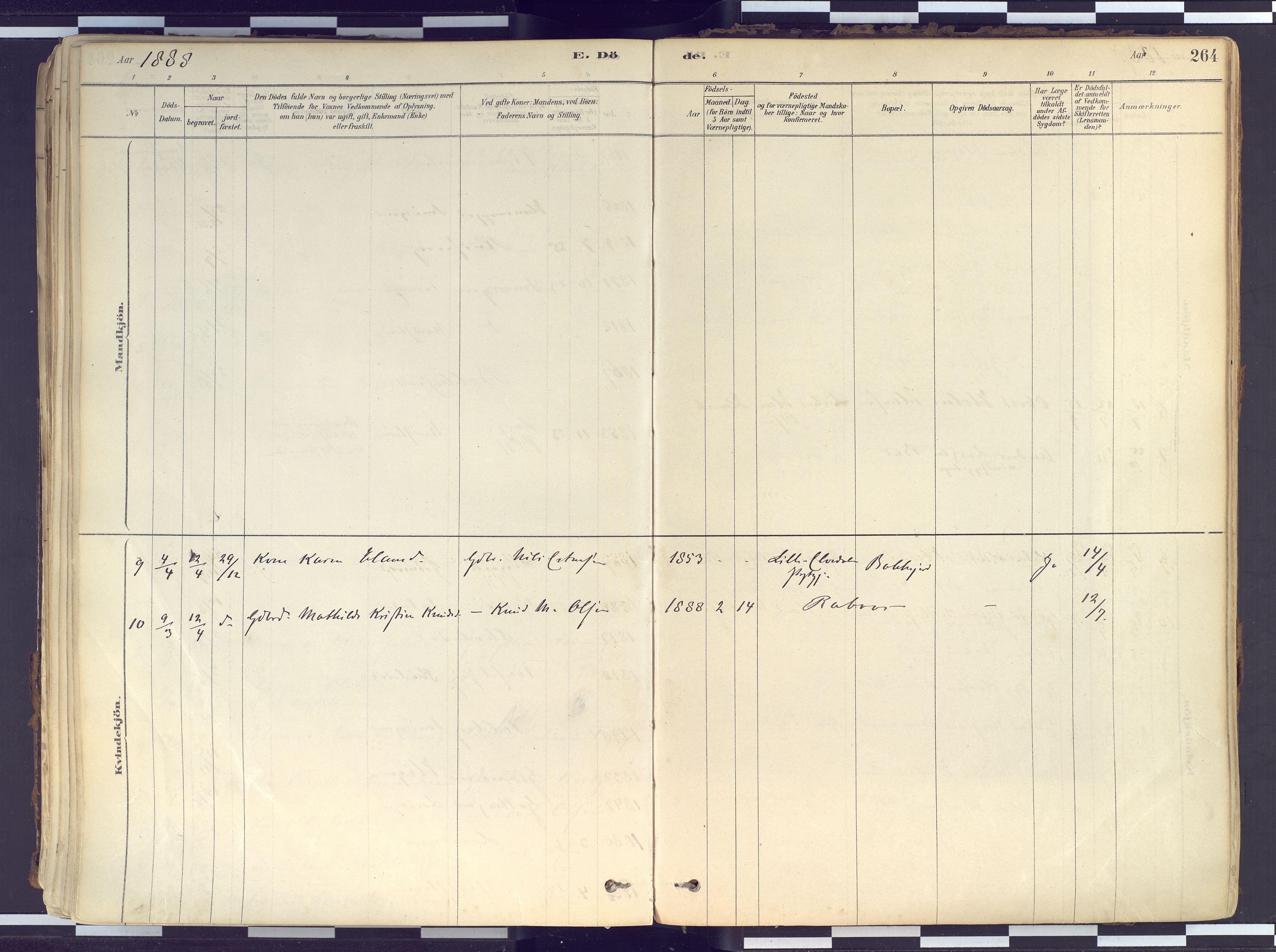 Tranøy sokneprestkontor, AV/SATØ-S-1313/I/Ia/Iaa/L0010kirke: Parish register (official) no. 10, 1878-1904, p. 264