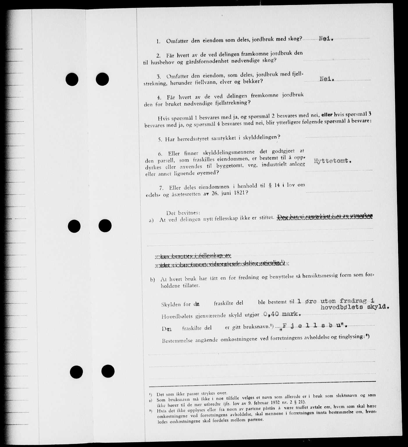 Onsøy sorenskriveri, SAO/A-10474/G/Ga/Gab/L0021: Mortgage book no. II A-21, 1947-1947, Diary no: : 2299/1947