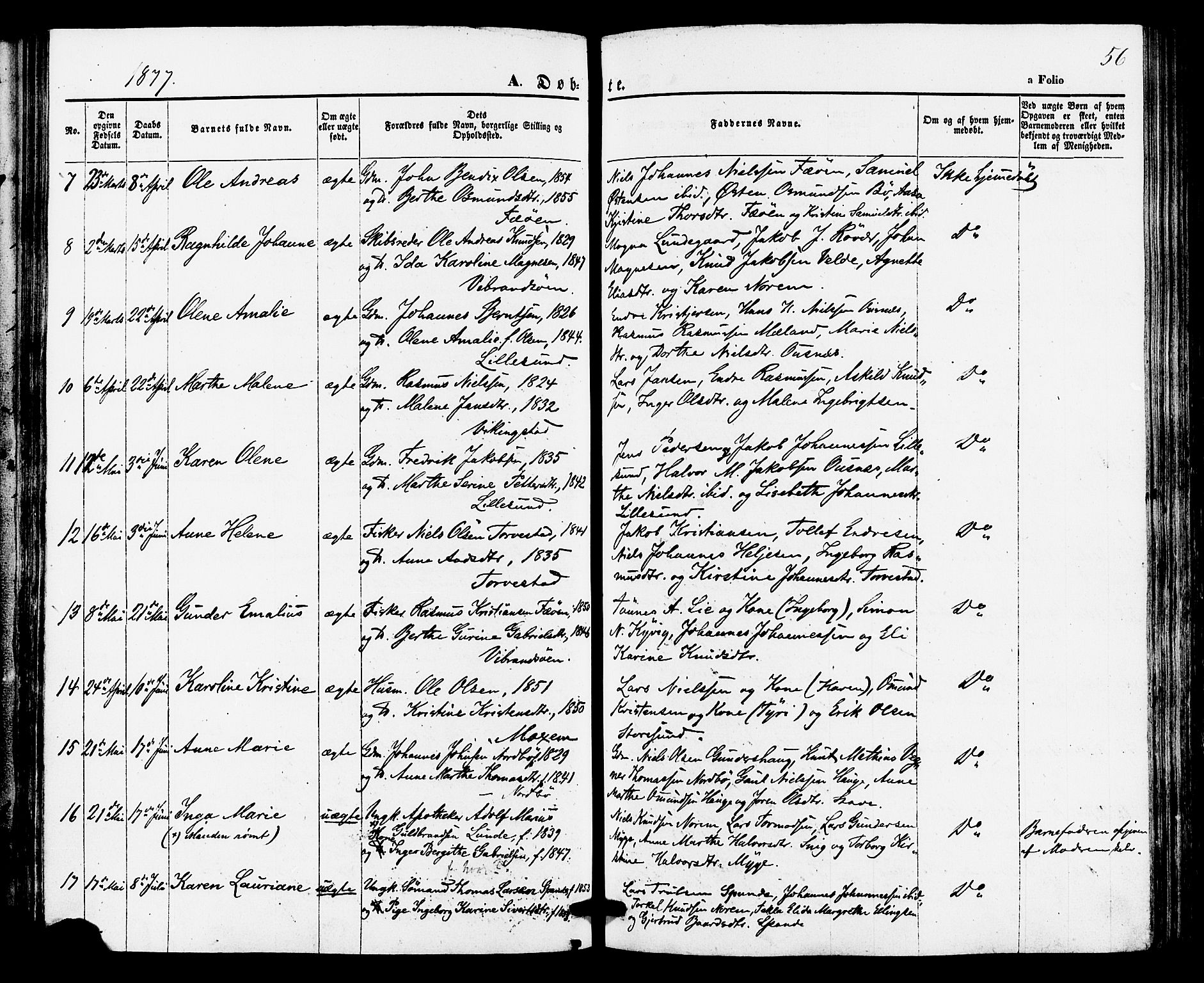 Torvastad sokneprestkontor, SAST/A -101857/H/Ha/Haa/L0010: Parish register (official) no. A 10, 1857-1878, p. 56