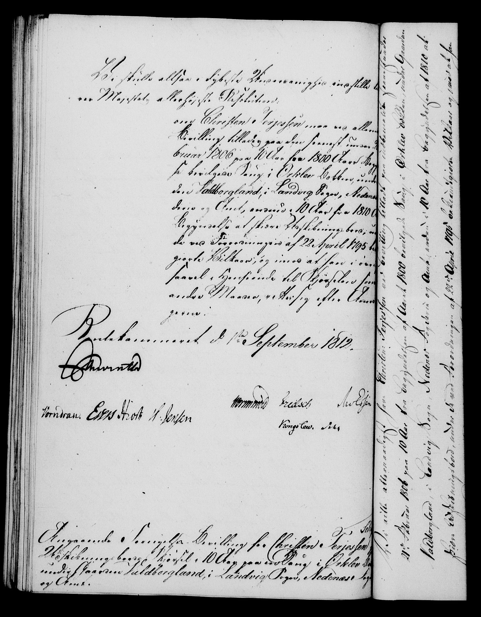 Rentekammeret, Kammerkanselliet, AV/RA-EA-3111/G/Gf/Gfa/L0094: Norsk relasjons- og resolusjonsprotokoll (merket RK 52.94), 1812, p. 530