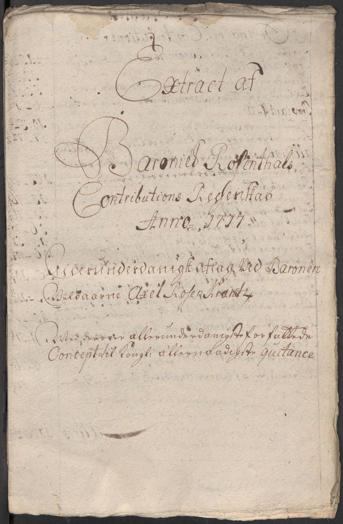 Rentekammeret inntil 1814, Reviderte regnskaper, Fogderegnskap, AV/RA-EA-4092/R49/L3139: Fogderegnskap Rosendal Baroni, 1715-1717, p. 212