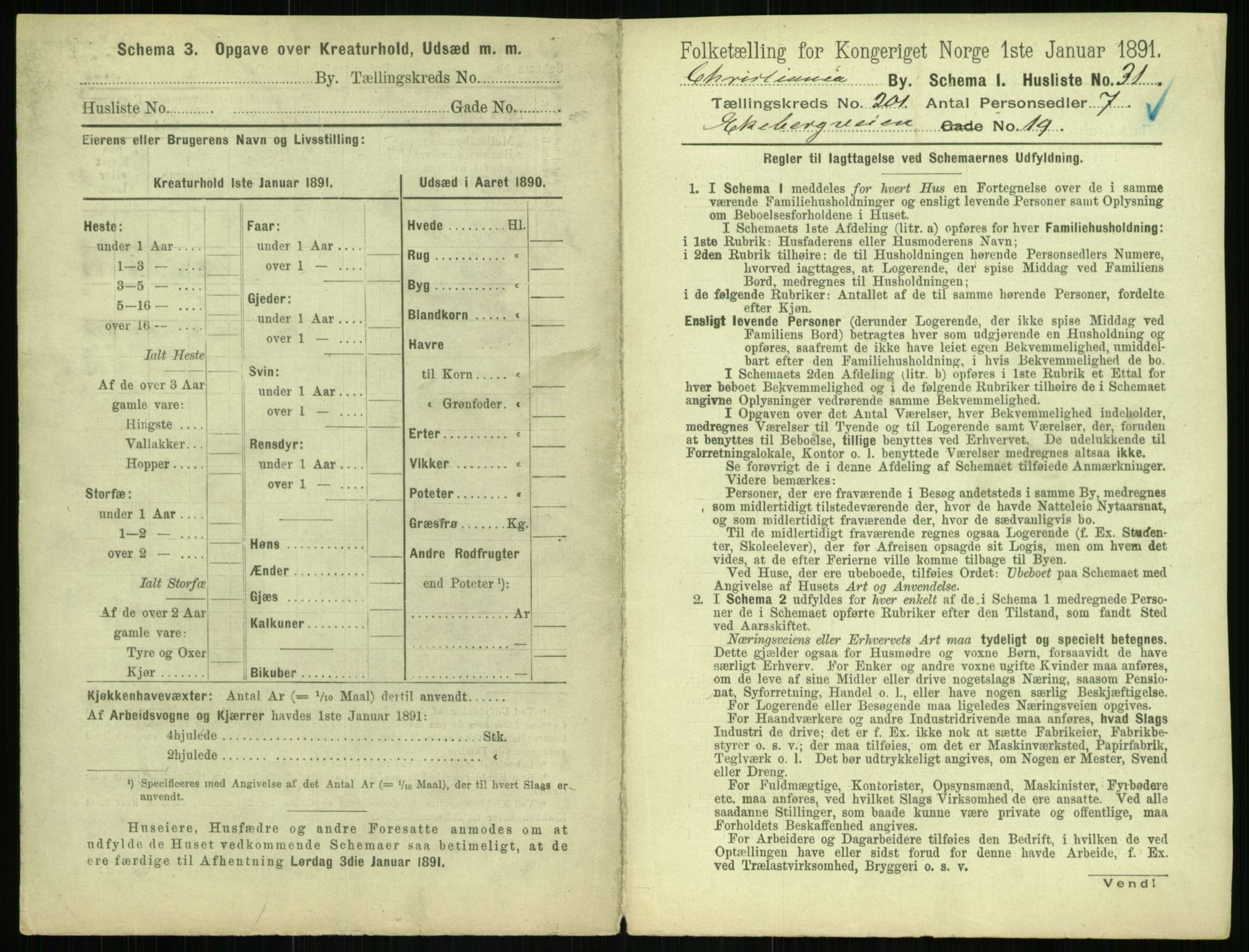 RA, 1891 census for 0301 Kristiania, 1891, p. 120946