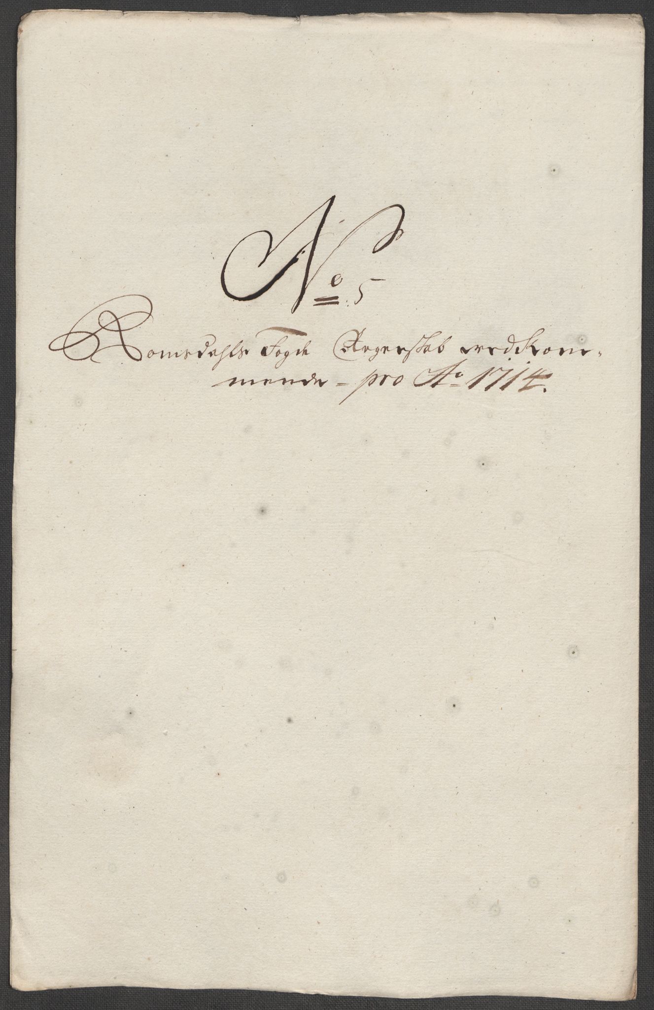 Rentekammeret inntil 1814, Reviderte regnskaper, Fogderegnskap, AV/RA-EA-4092/R55/L3662: Fogderegnskap Romsdal, 1713-1714, p. 364