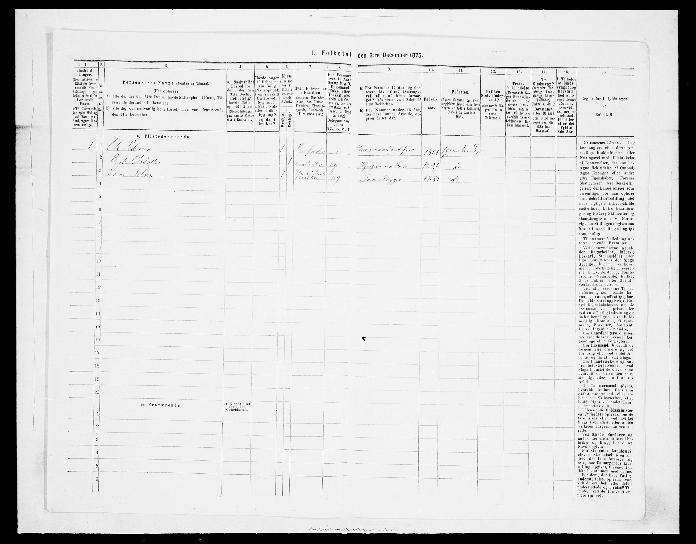 SAH, 1875 census for 0532P Jevnaker, 1875, p. 1507