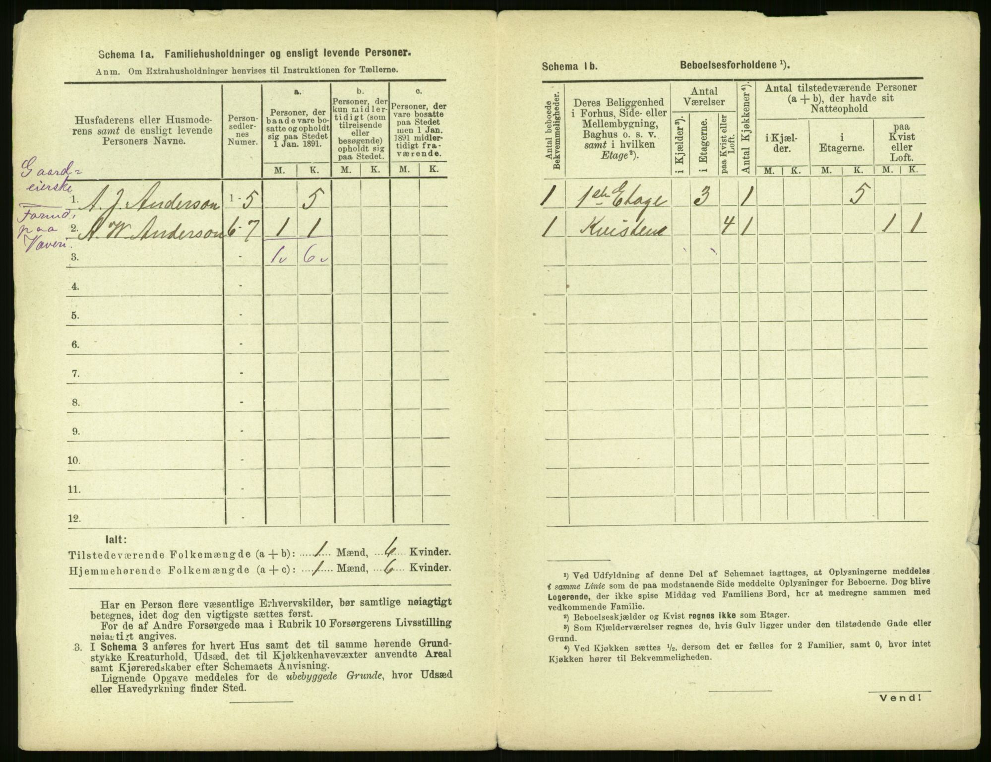 RA, 1891 census for 0301 Kristiania, 1891, p. 157814