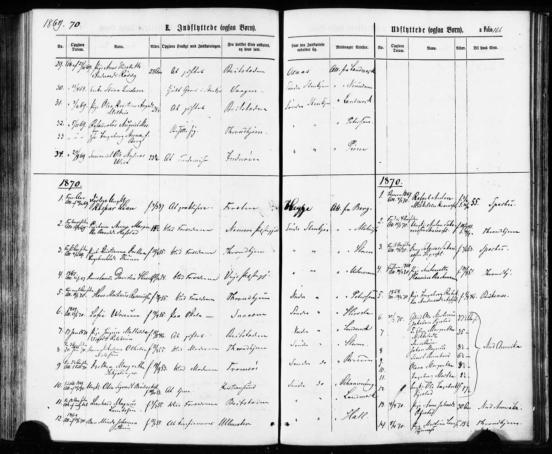 Ministerialprotokoller, klokkerbøker og fødselsregistre - Nord-Trøndelag, SAT/A-1458/739/L0370: Parish register (official) no. 739A02, 1868-1881, p. 166