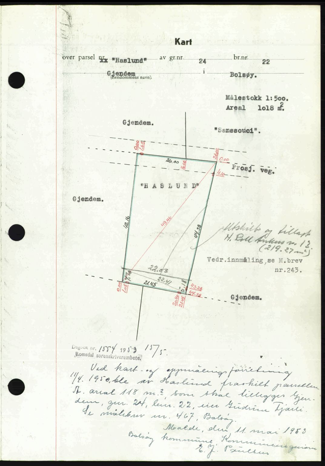 Romsdal sorenskriveri, AV/SAT-A-4149/1/2/2C: Mortgage book no. A26, 1948-1948, Diary no: : 1531/1948