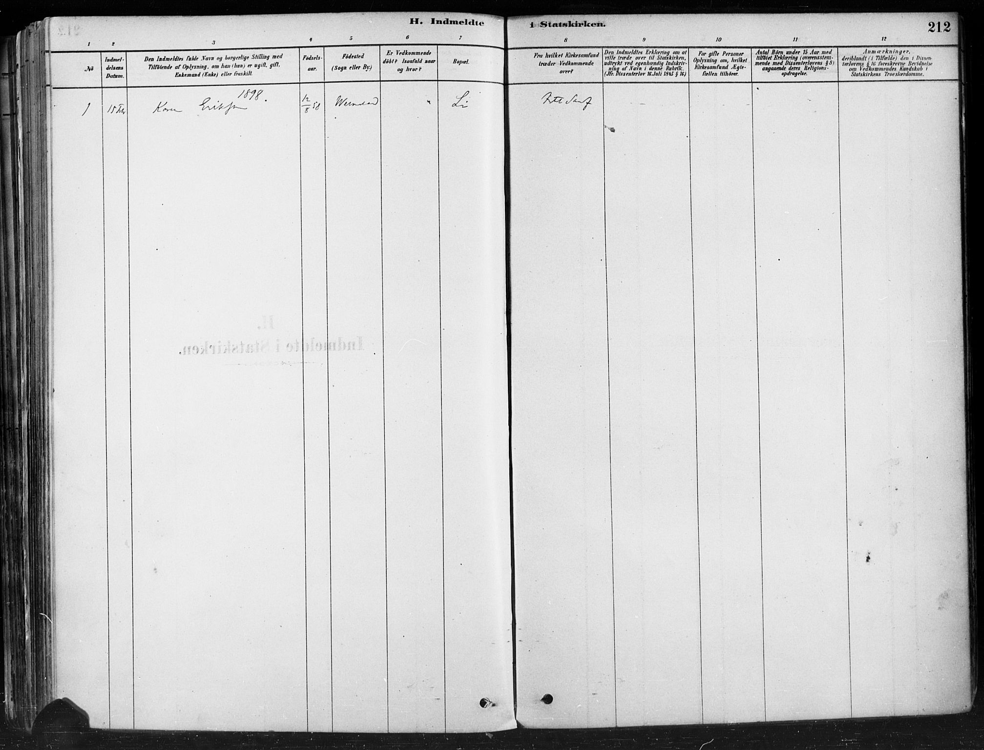 Hobøl prestekontor Kirkebøker, AV/SAO-A-2002/F/Fa/L0005: Parish register (official) no. I 5, 1878-1904, p. 212