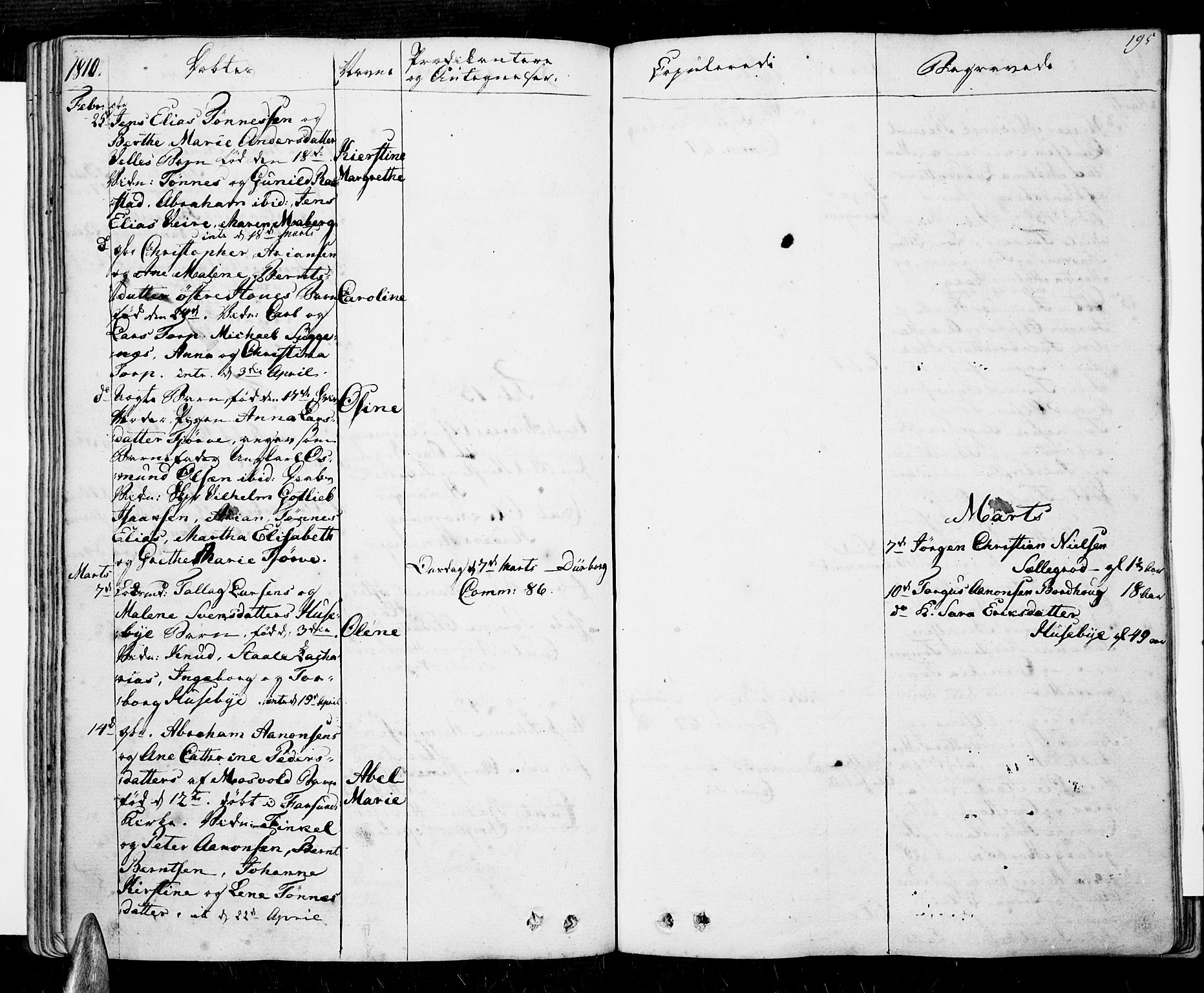 Lista sokneprestkontor, AV/SAK-1111-0027/F/Fa/L0005: Parish register (official) no. A 5, 1795-1823, p. 195