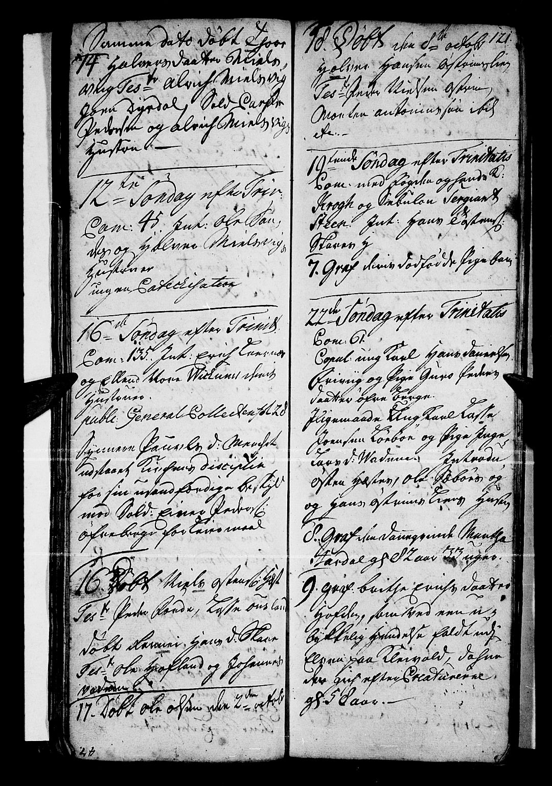 Vik sokneprestembete, AV/SAB-A-81501/H/Haa/Haaa/L0001: Parish register (official) no. A 1 / 3, 1727-1740, p. 121