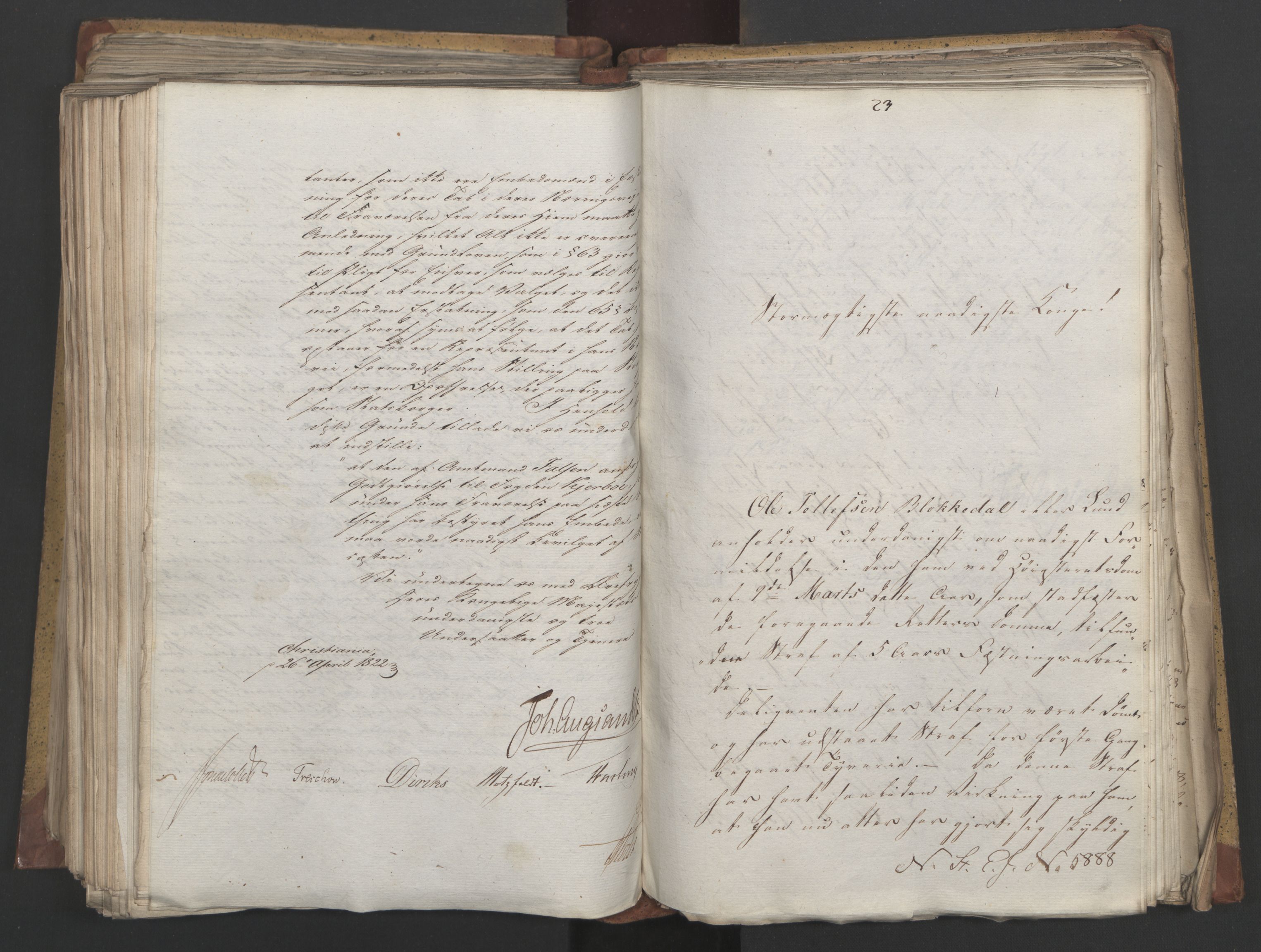 Statsrådsavdelingen i Stockholm, AV/RA-S-1003/D/Da/L0030: Regjeringsinnstillinger nr. 5800-5931, 1822, p. 343