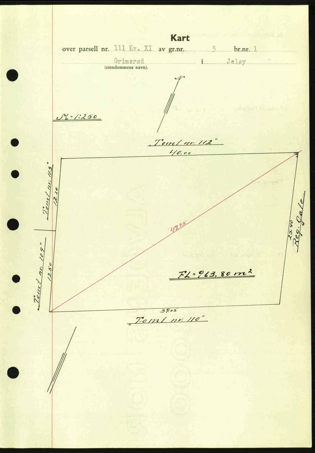 Moss sorenskriveri, SAO/A-10168: Mortgage book no. A9, 1941-1942, Diary no: : 2151/1941