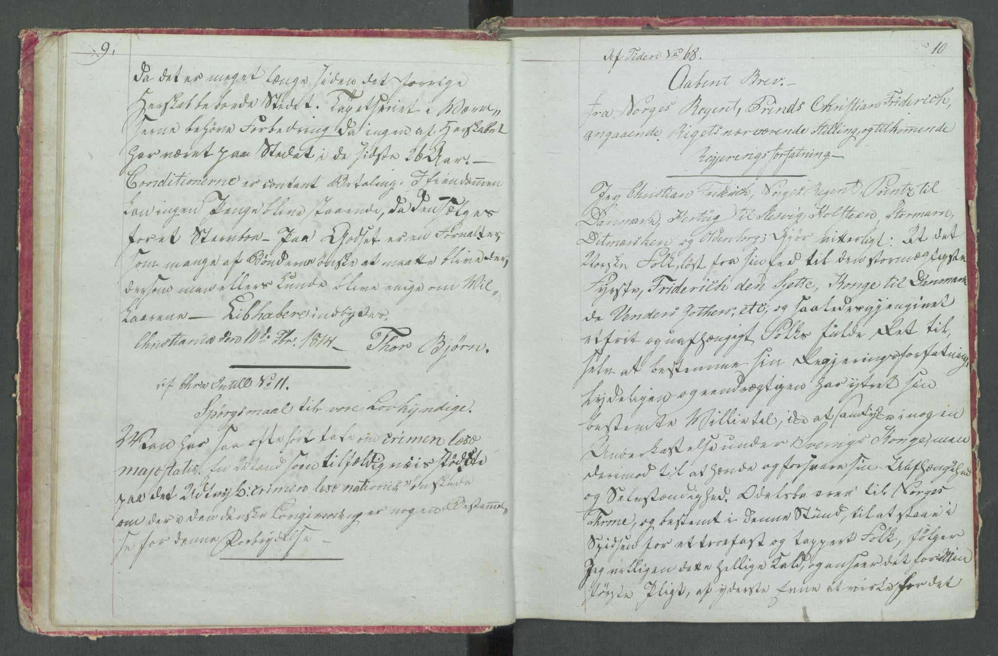 Forskjellige samlinger, Historisk-kronologisk samling, AV/RA-EA-4029/G/Ga/L0009B: Historisk-kronologisk samling. Dokumenter fra oktober 1814, årene 1815 og 1816, Christian Frederiks regnskapsbok 1814 - 1848., 1814-1848, p. 189