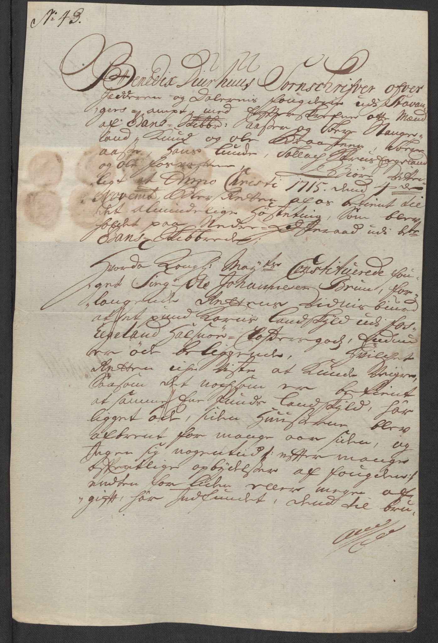 Rentekammeret inntil 1814, Reviderte regnskaper, Fogderegnskap, AV/RA-EA-4092/R46/L2740: Fogderegnskap Jæren og Dalane, 1715-1716, p. 219