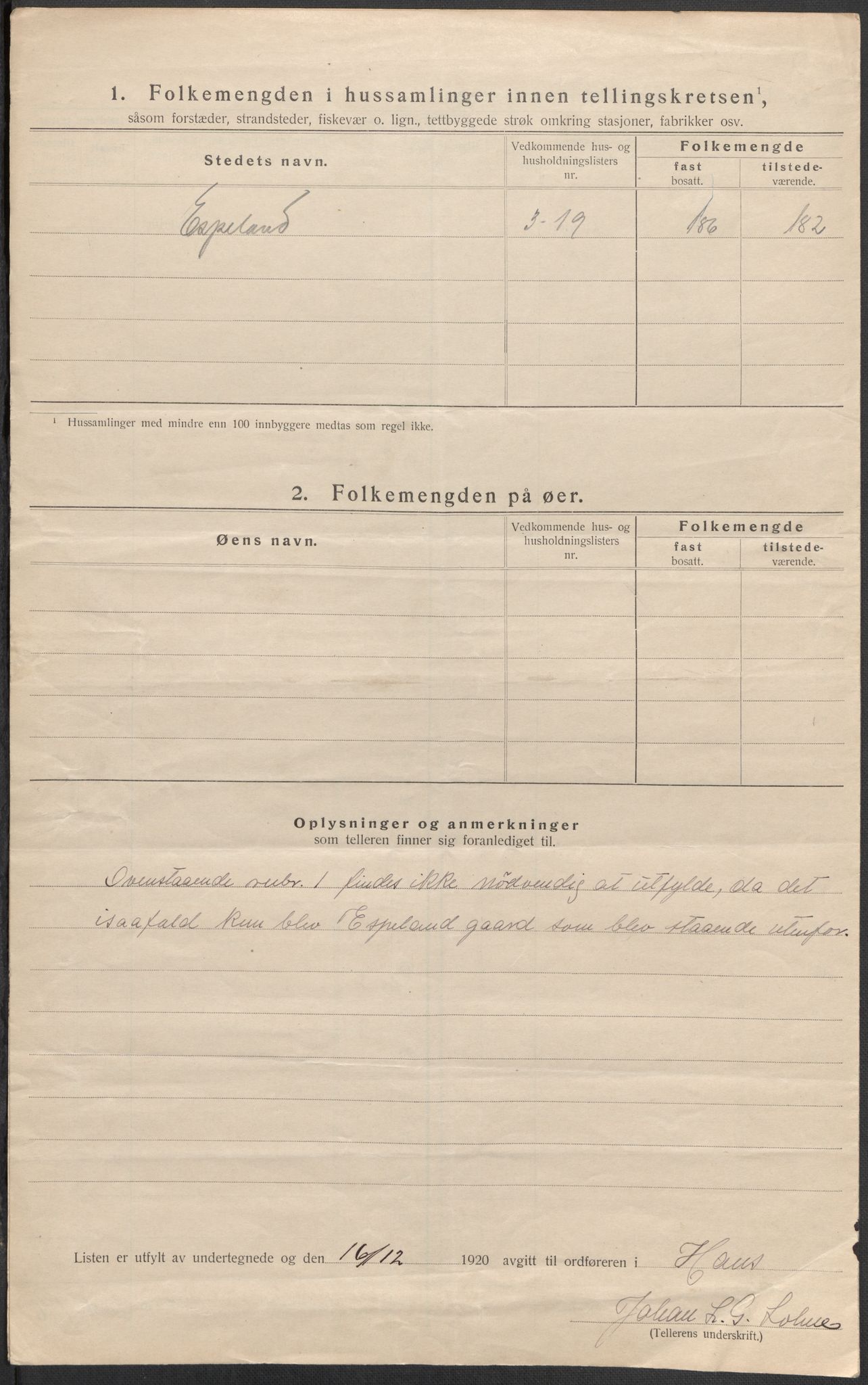 SAB, 1920 census for Haus, 1920, p. 47