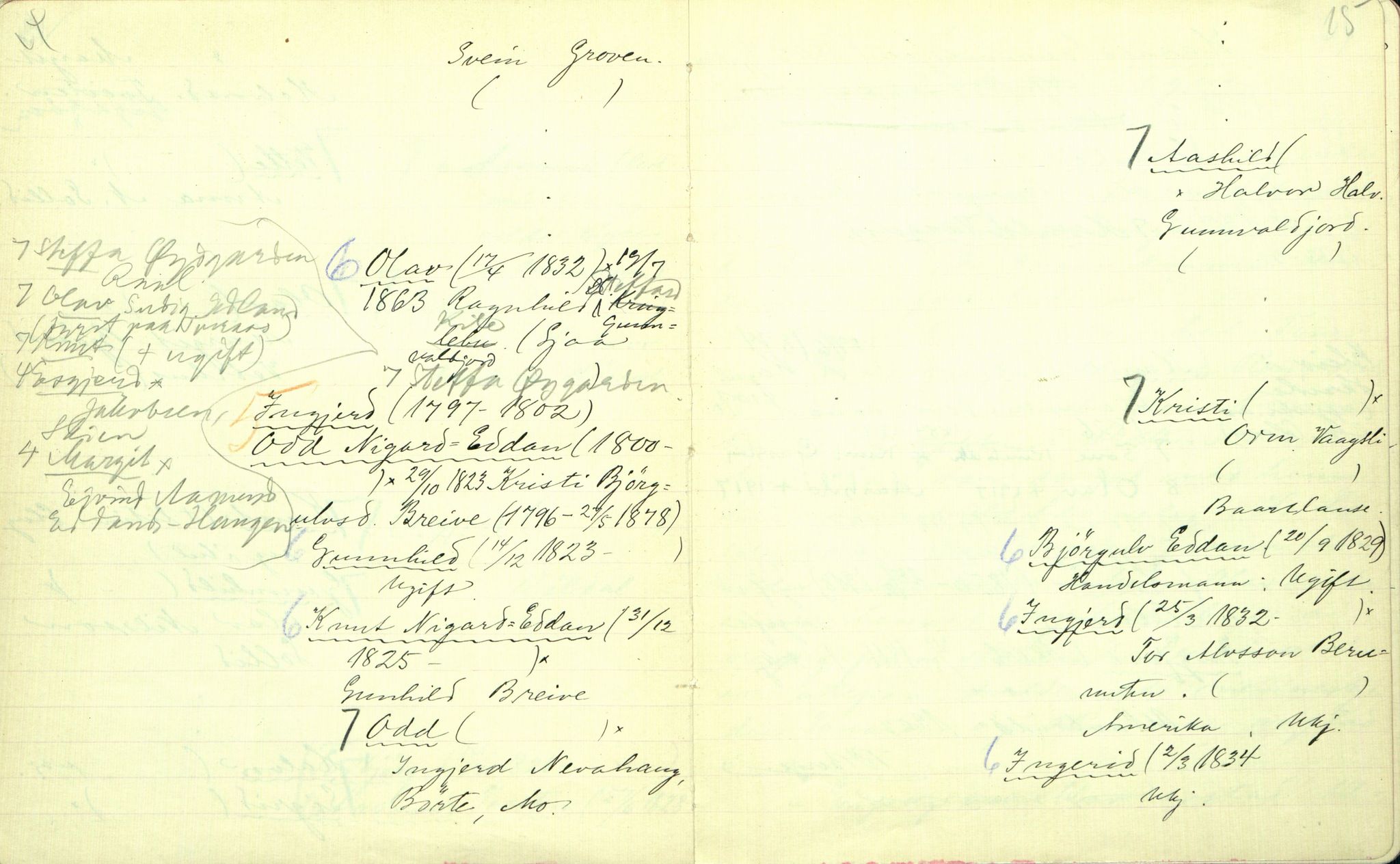 Rikard Berge, TEMU/TGM-A-1003/F/L0001/0029: 001-030 Innholdslister / 25. Storegut, 1903, p. 14-15